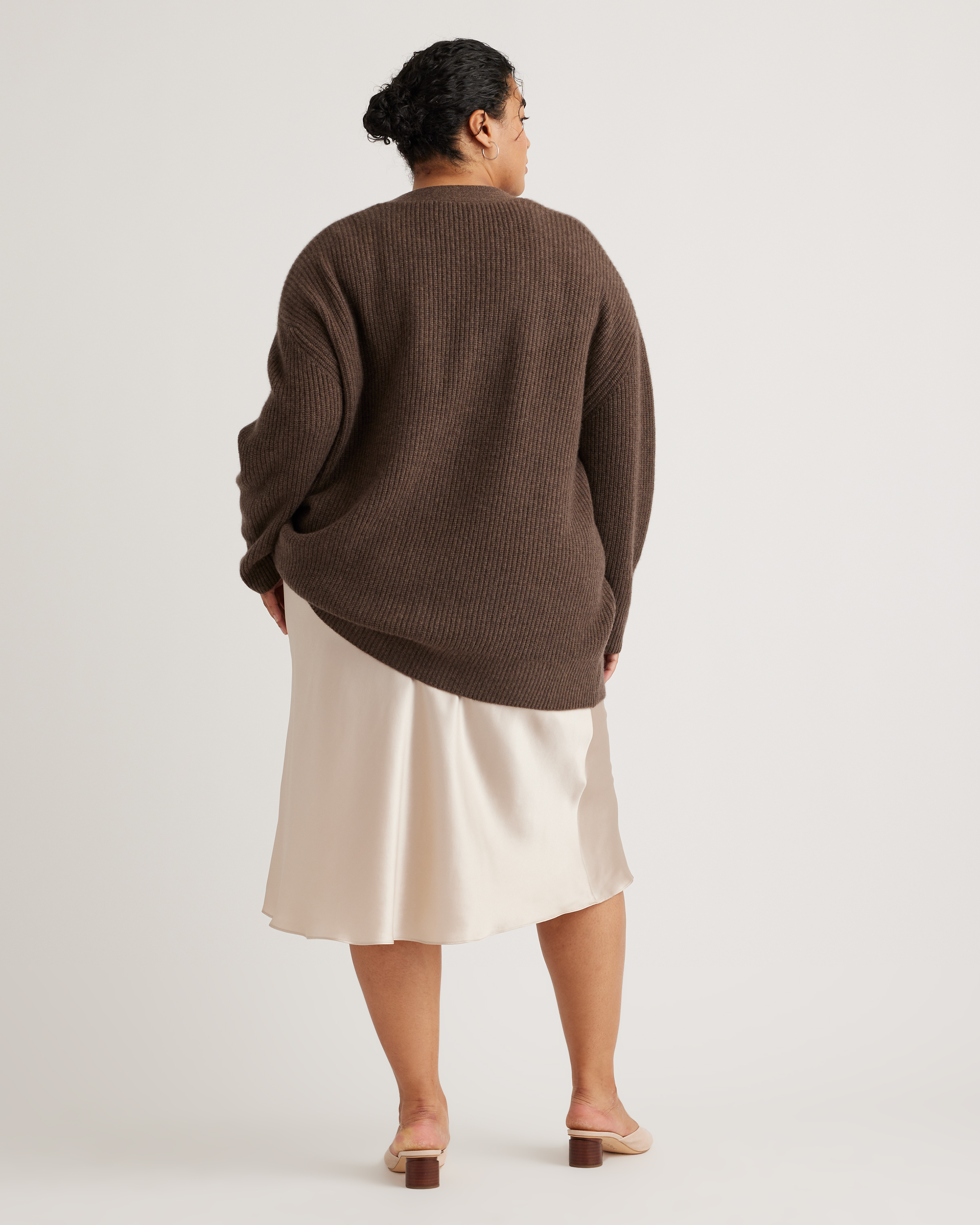 Mongolian Cashmere Crewneck Sweater - Plus Size