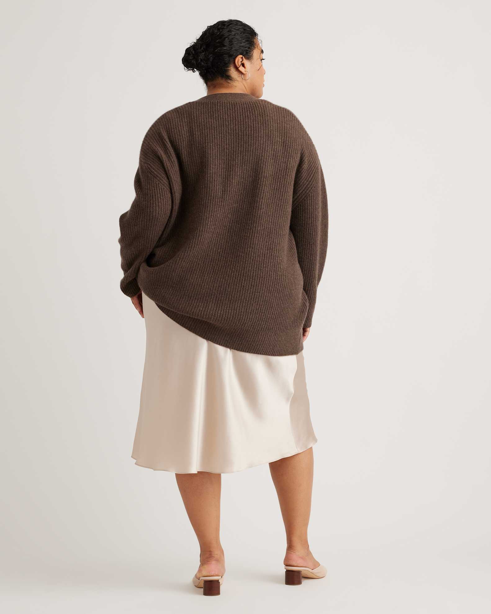 Mongolian Cashmere Crewneck Sweater - Plus Size