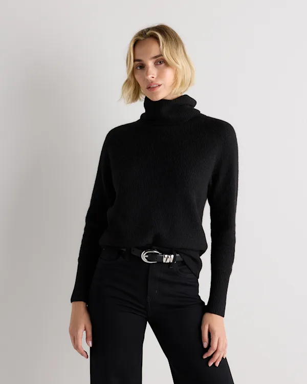 Lightweight Baby Alpaca Turtleneck