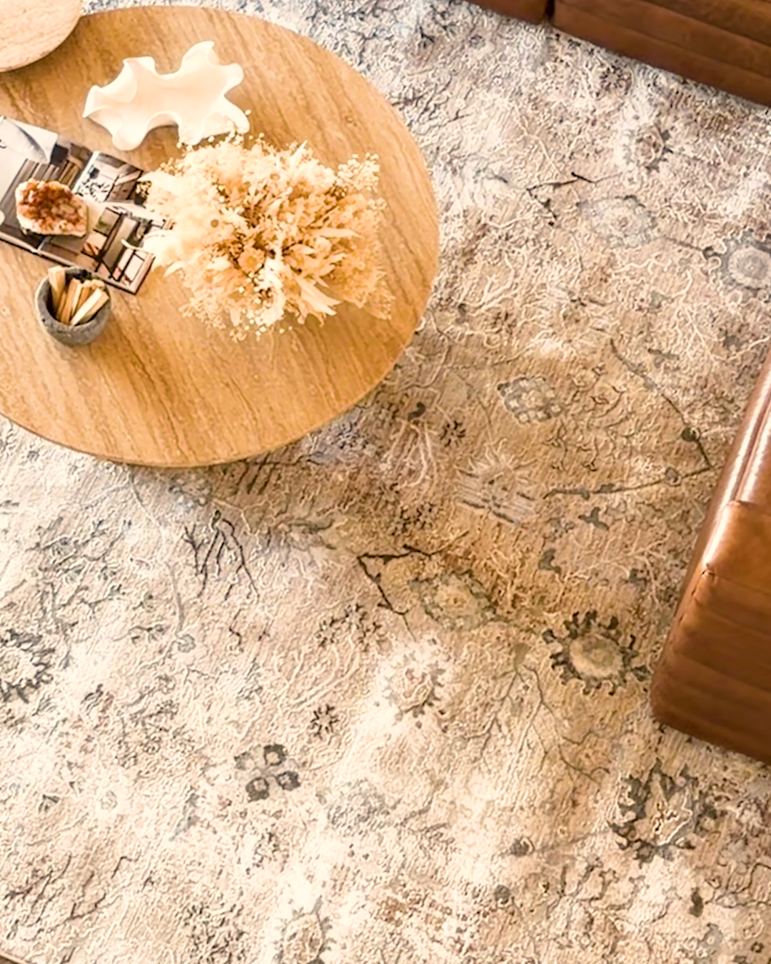 Rae Performance Rug Beige Venea Meyer 4x5 Thumbnail