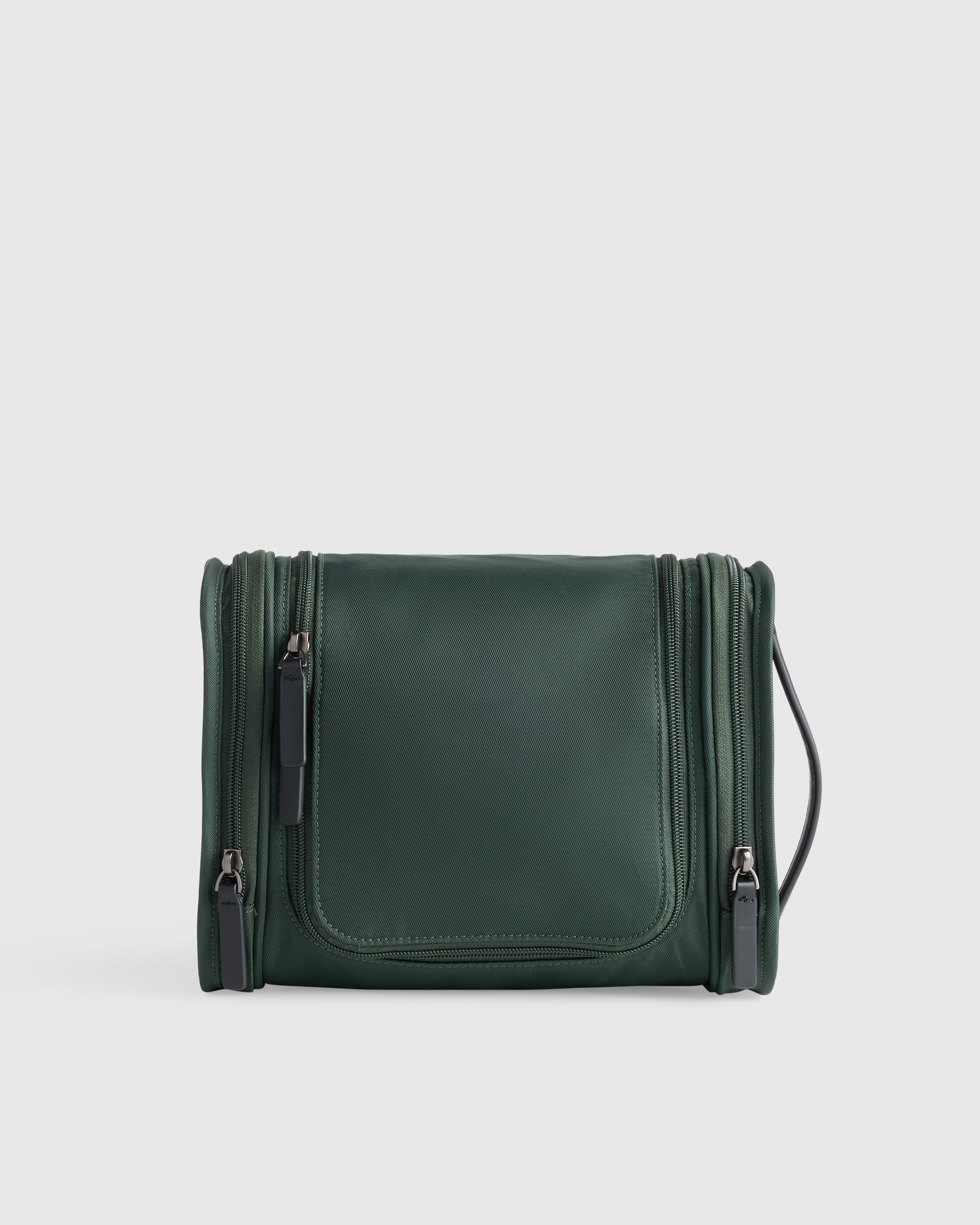 Dark Green Voyage Nylon Hanging Toiletry Case 