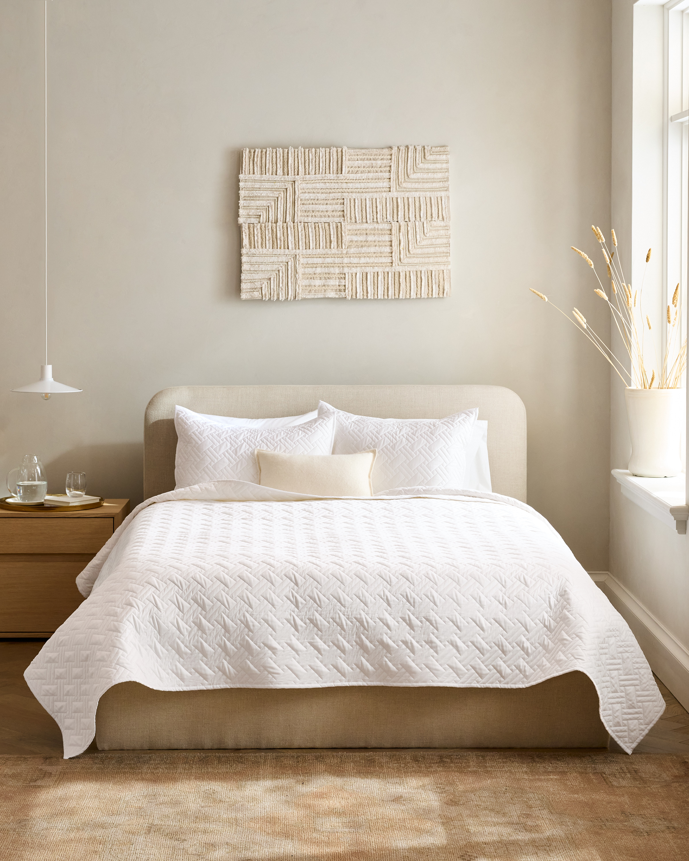 Organic Cotton Basketweave Quilt