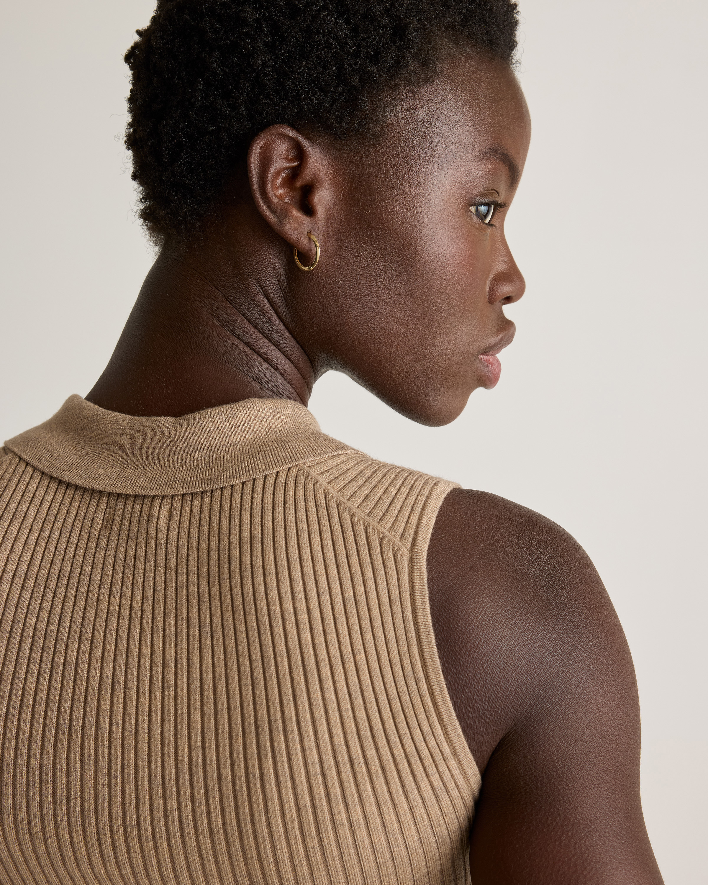 Eco-Knit Polo Sweater Tank