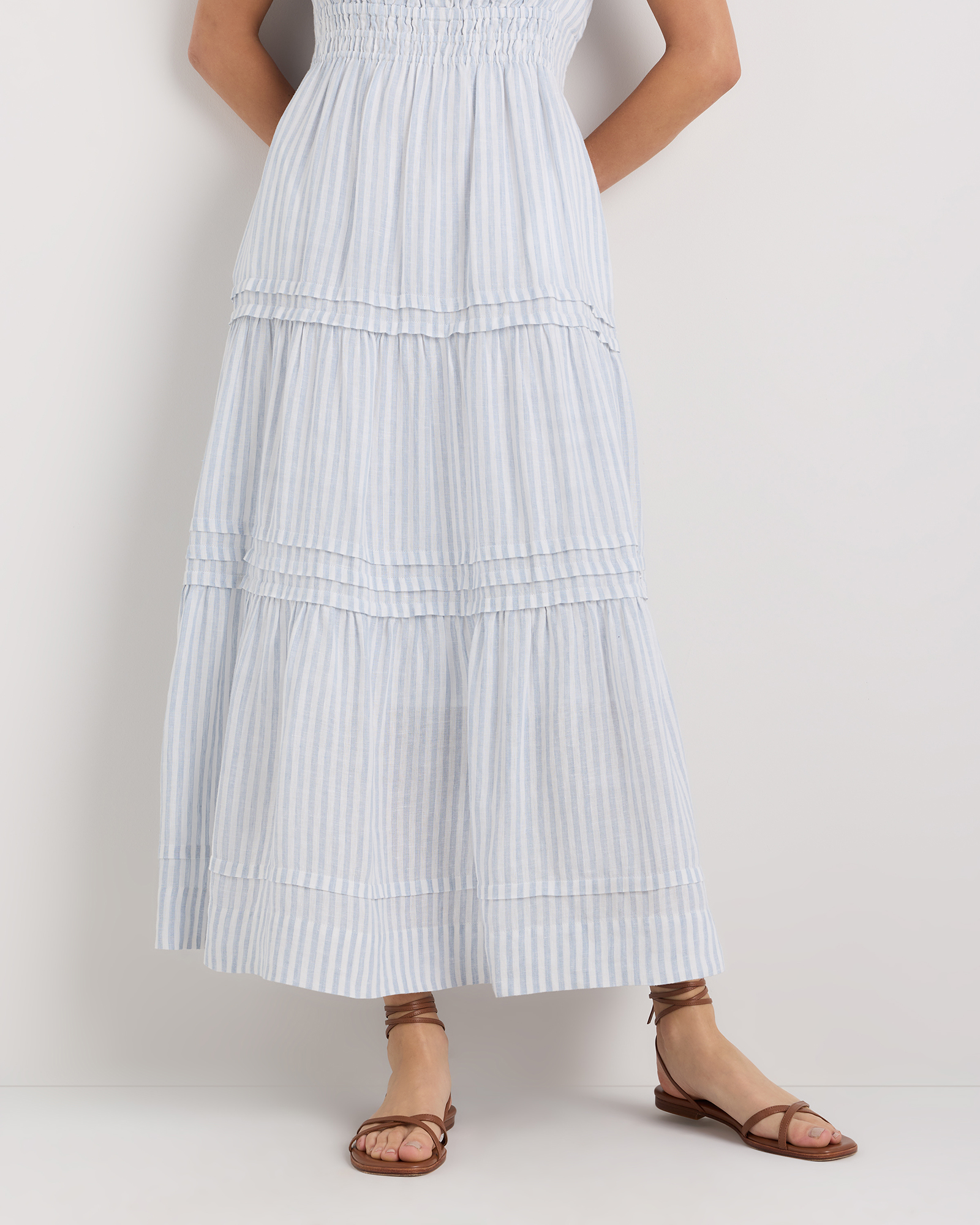 princess polly baby blue dress Ombre Floral Dress Spaghetti Straps High Slit Tiered Casual Summer Maxi  Dresses