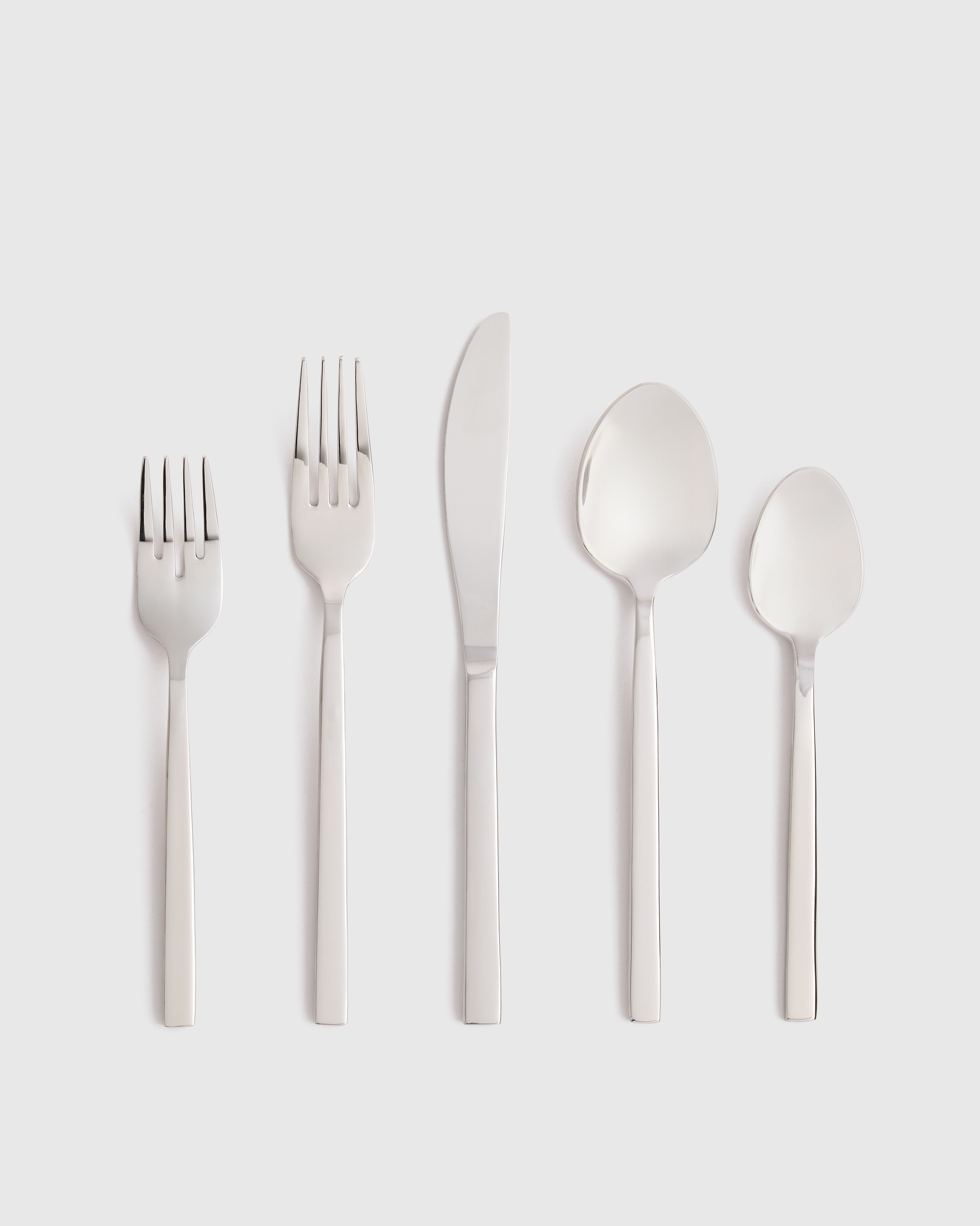 Polished Stainless Steel Arezzo 20 Piece Flatware Set 