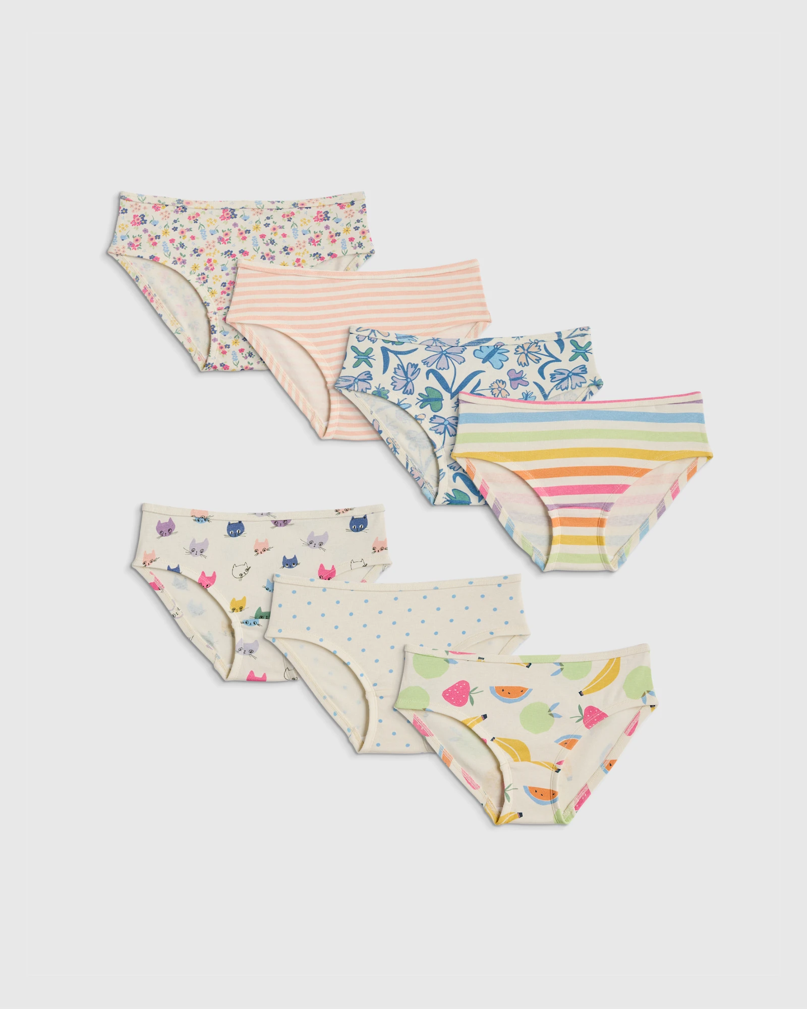 Girls 100% Organic Cotton Hipster 7-pack - Toddler Girl