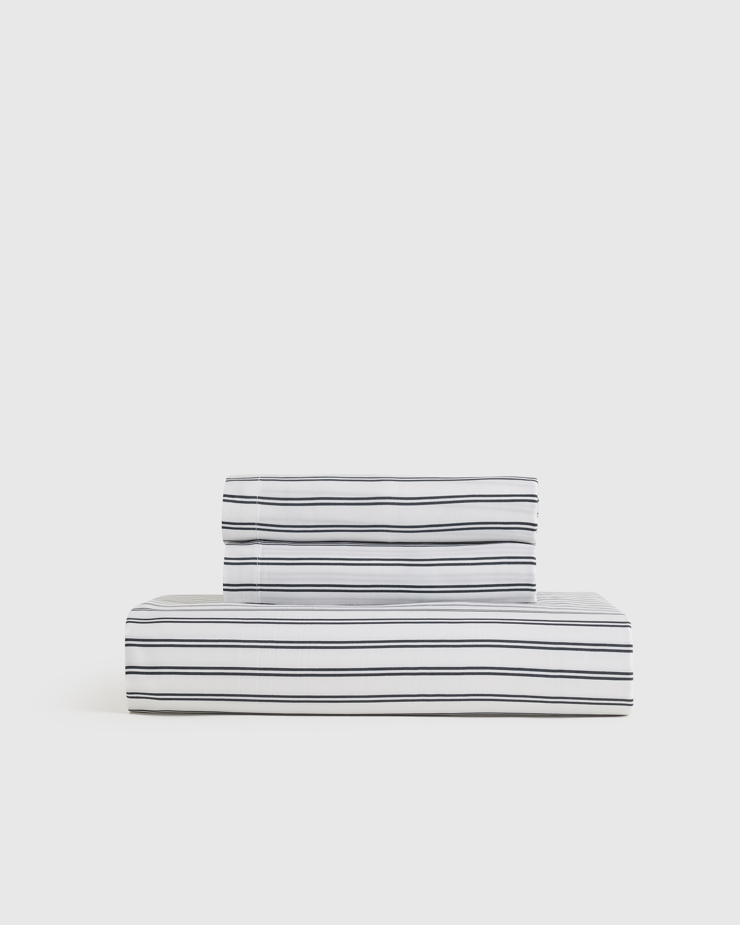 Double Stripe Nightfall Bamboo Stripe Fitted Sheet Set