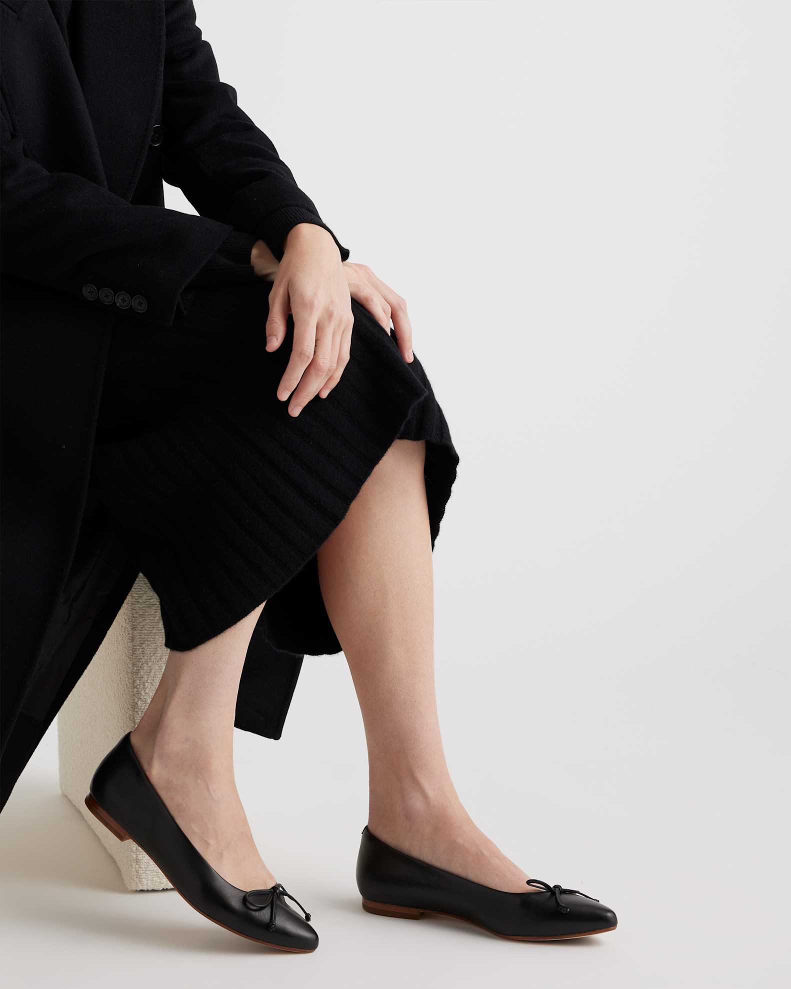 100% Leather Huarache Flat