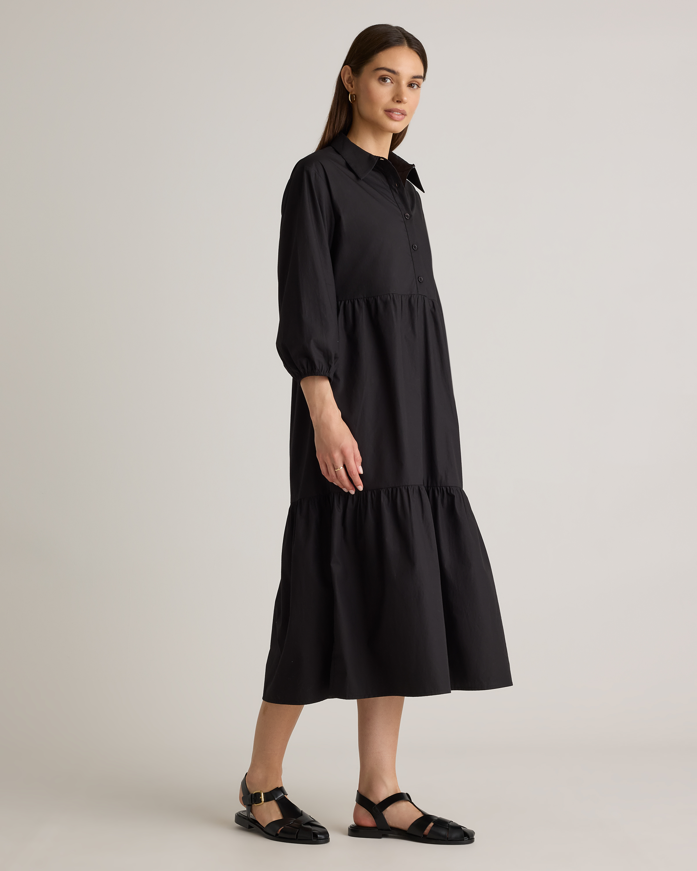 short dresses Black Shine Short Dress With Lace Back