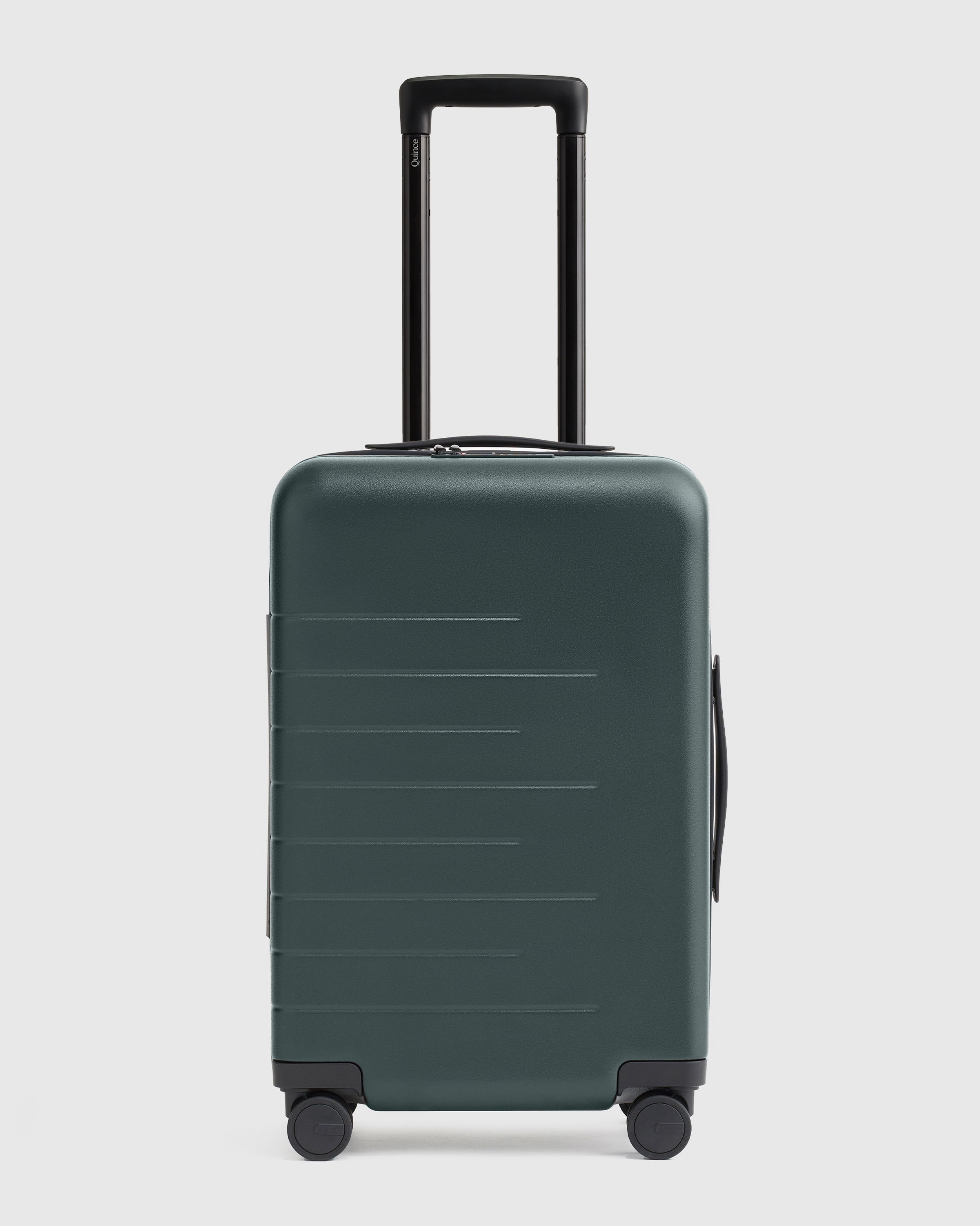 Dark Green Expandable Small Carry-On Suitcase