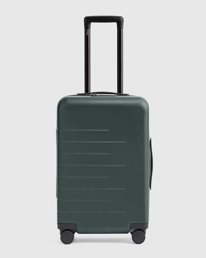 Dark Green Expandable Small Carry-On Suitcase
