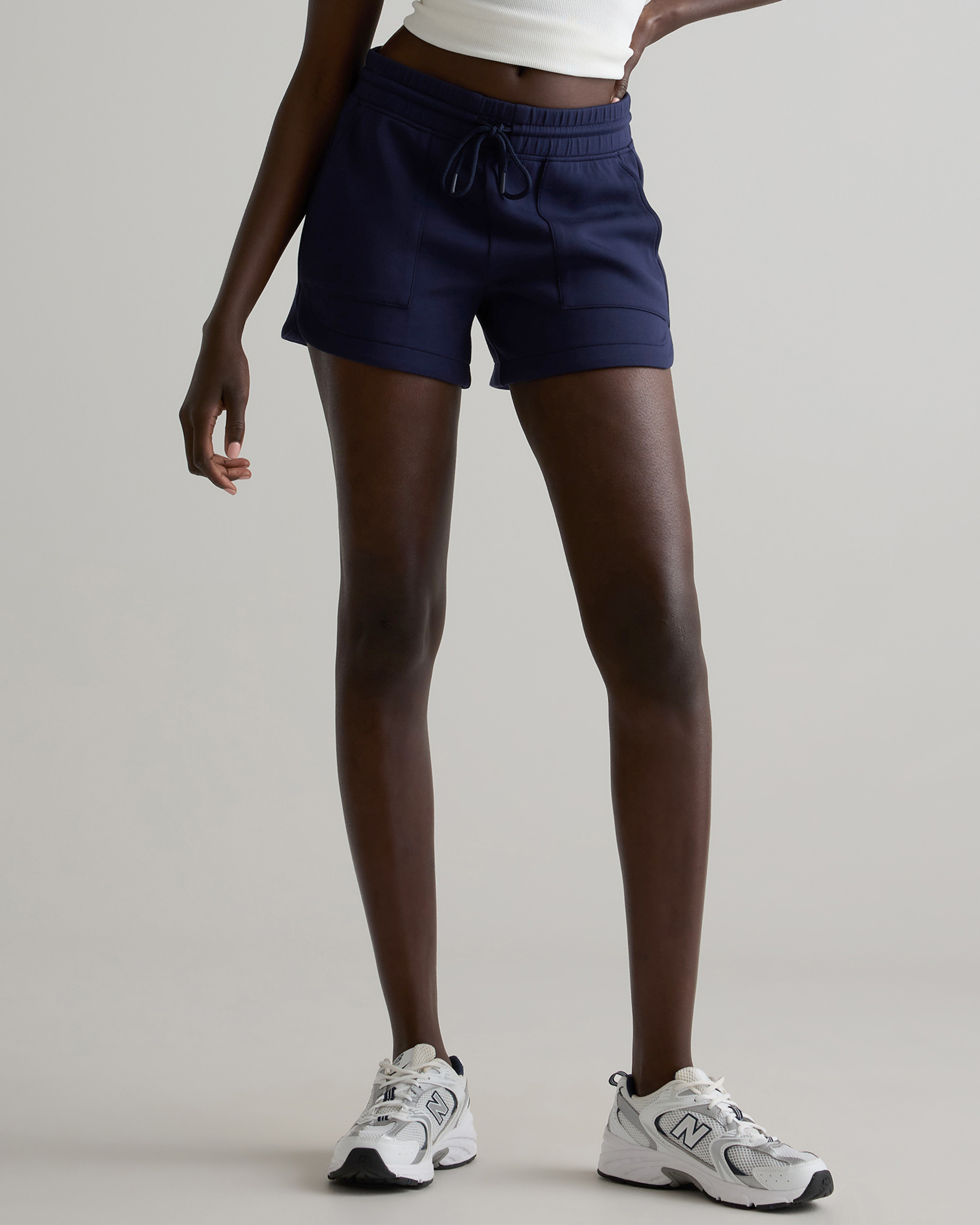 Deep Navy CloudComfort High-Rise Sweatshorts