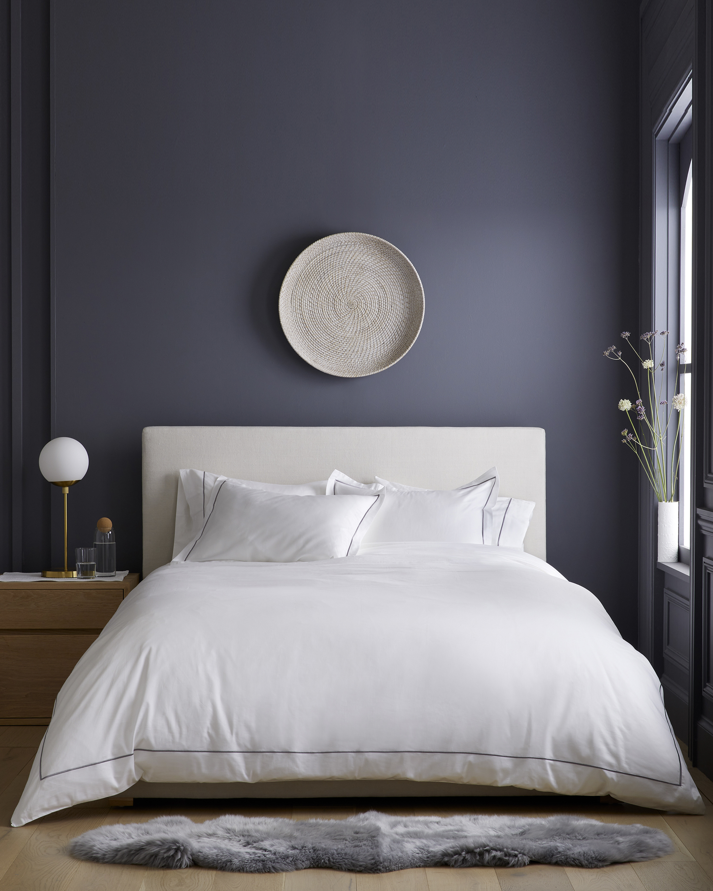 Luxury Organic Sateen Embroidered Duvet Cover - Thumbnail 2