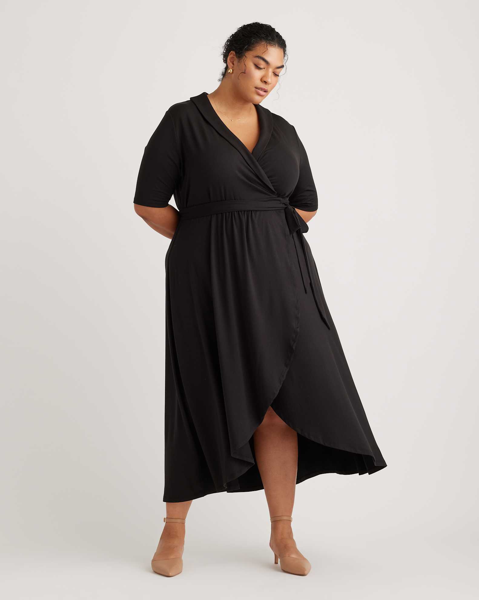 Womens Dresses Jersey Wrap Midi Dress Tencel Jersey Midi Wrap Dress Plus Size Womens Dresses Jersey Wrap Midi Dress Tencel Jersey Midi Wrap Dress Plus Size