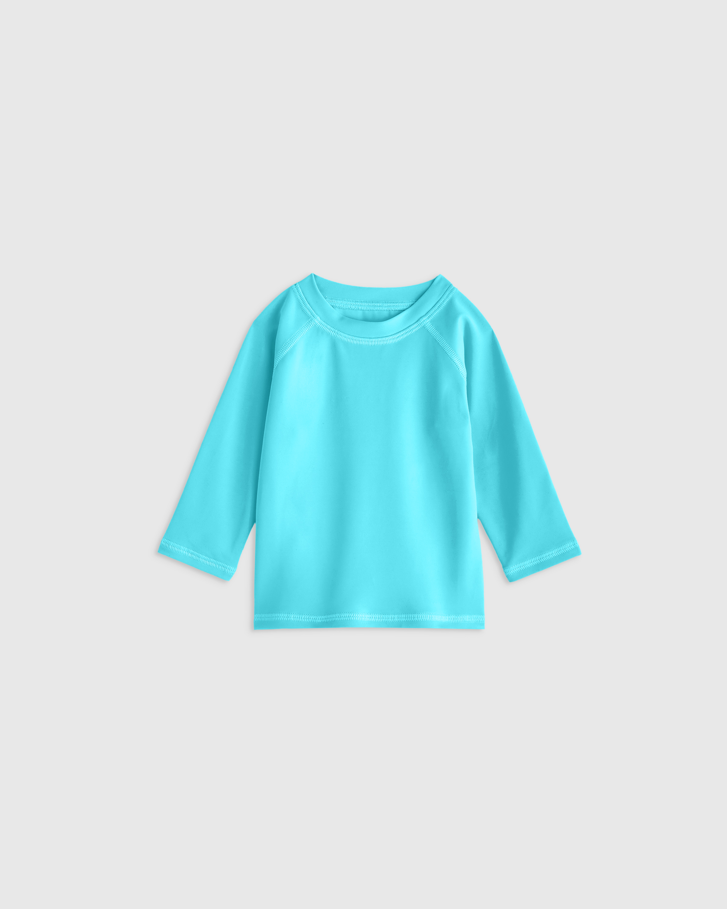 Island Aqua Long Sleeve Raglan Rash Guard