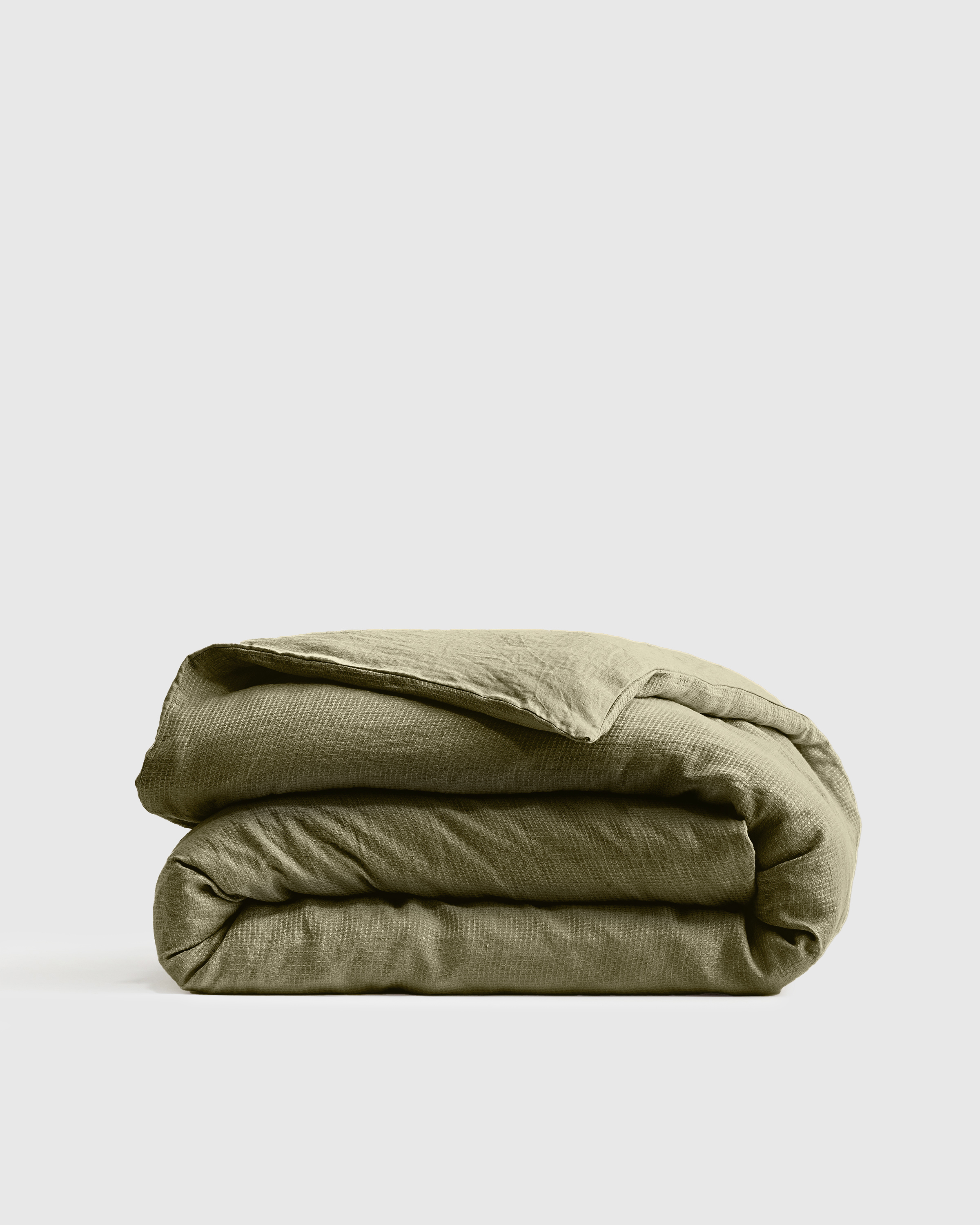 Aloe European Linen Waffle Duvet Cover