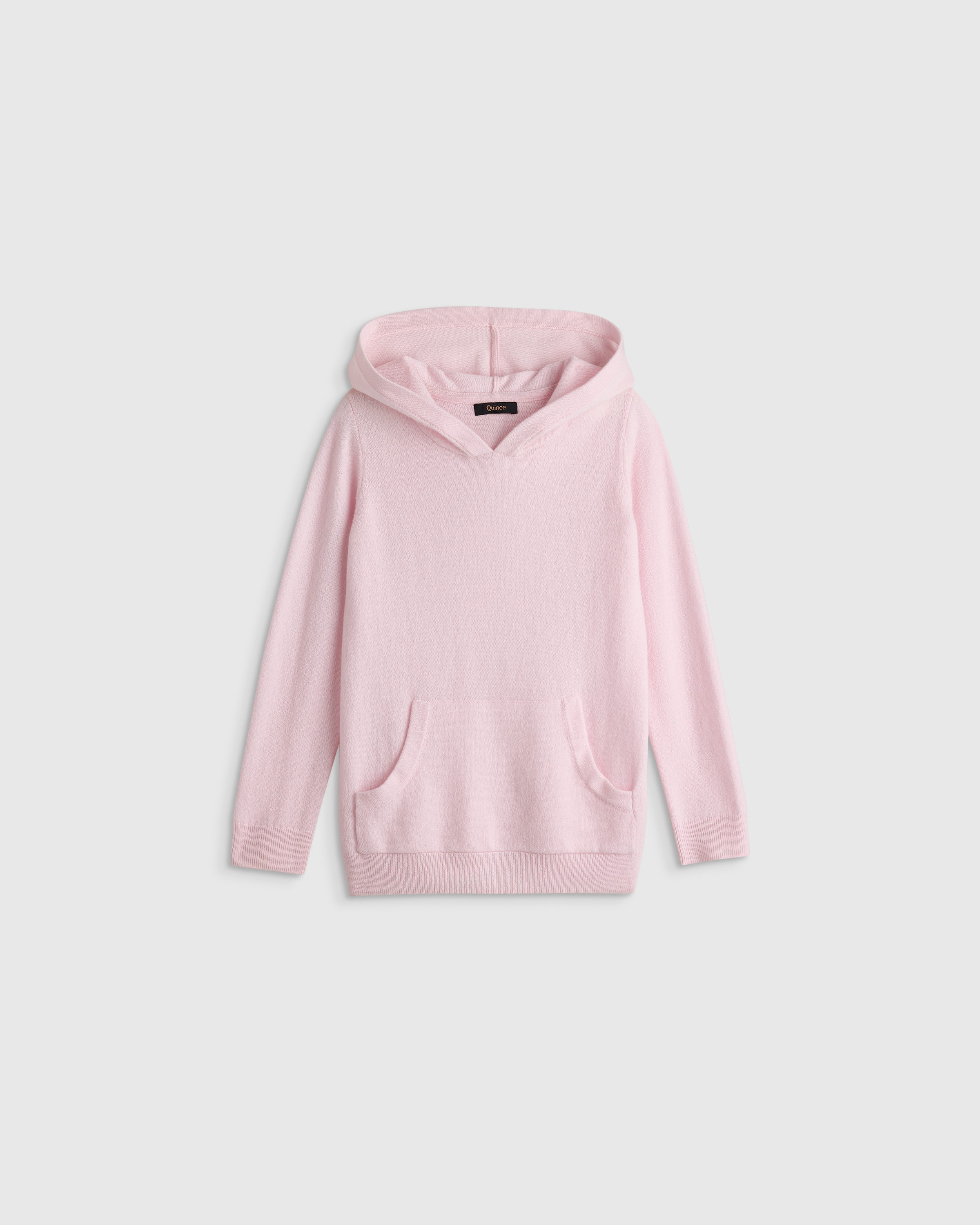 Minimal Pink Washable Cashmere Hoodie