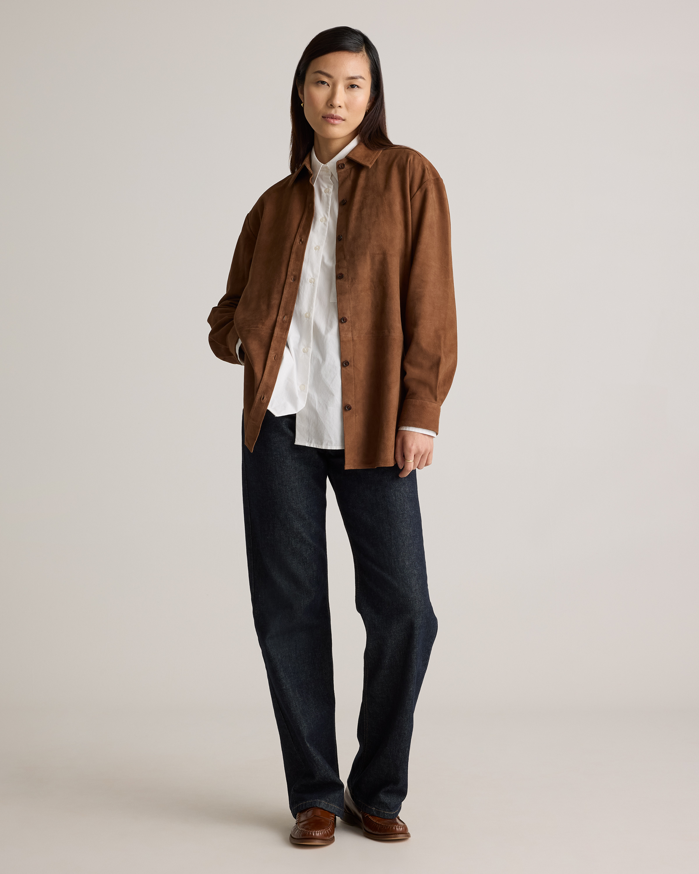 100% Suede Overshirt