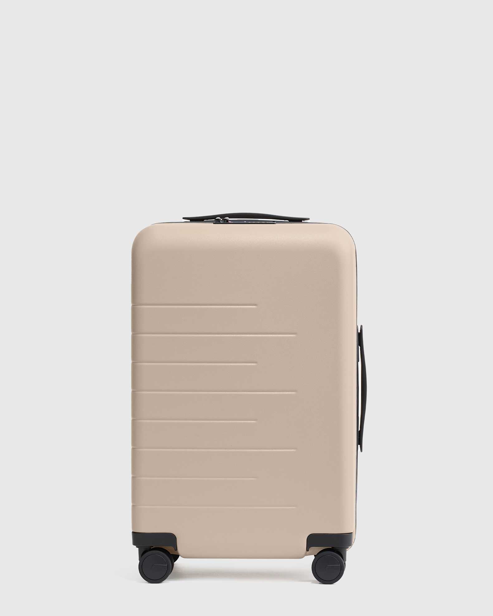 Expandable Carry-On Suitcase in Tan - Main Image