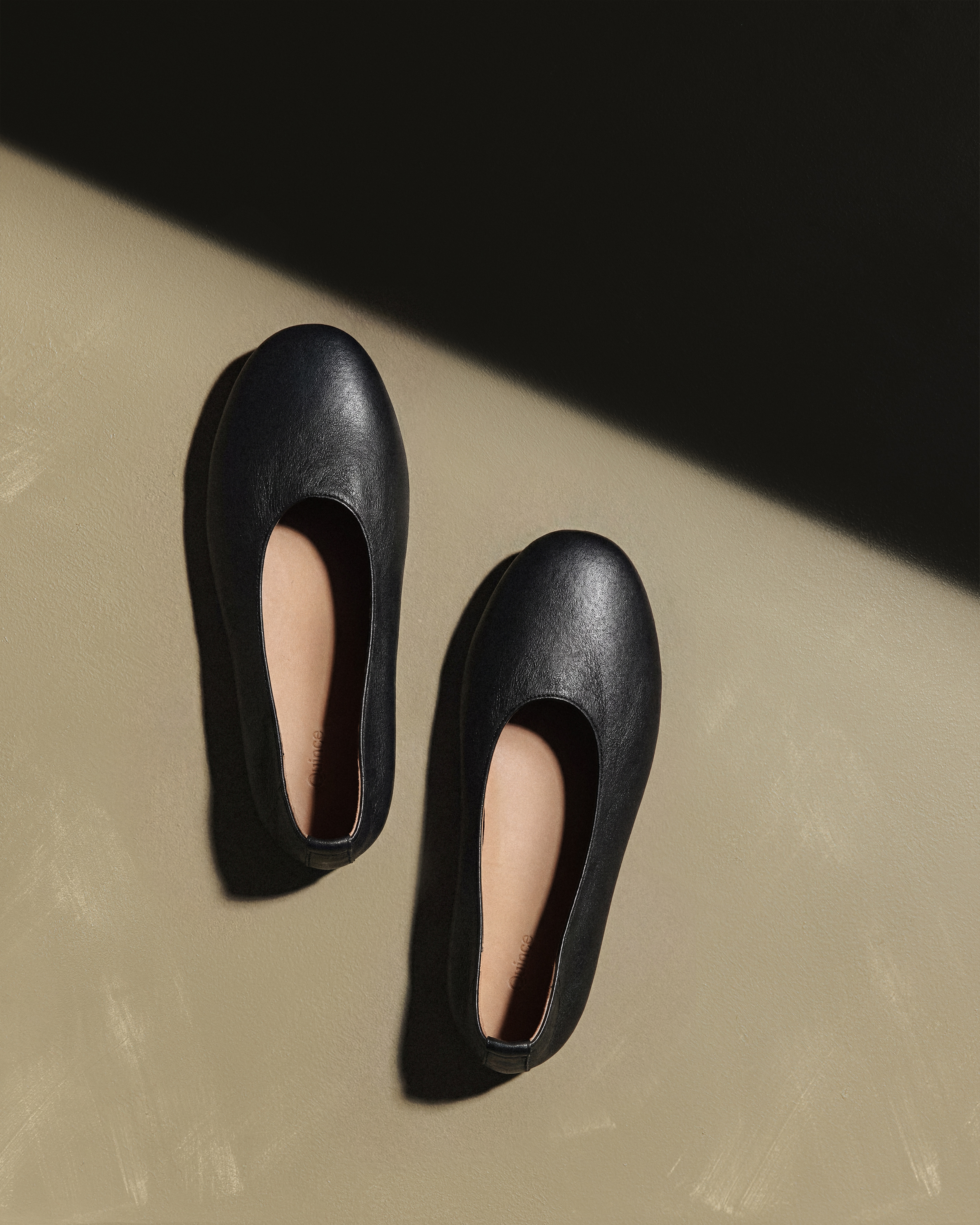 Black Italian Leather Glove Ballet Flat