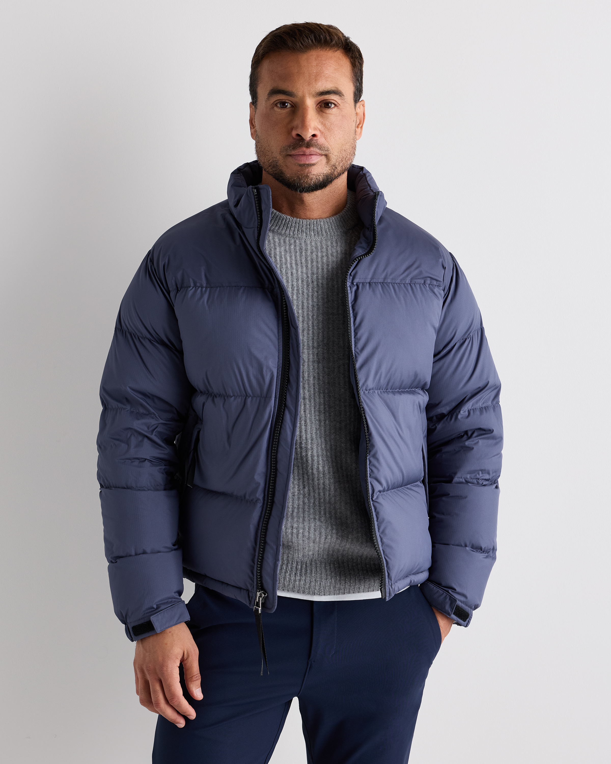 Storm Blue Responsible Down Puffer Jacket 