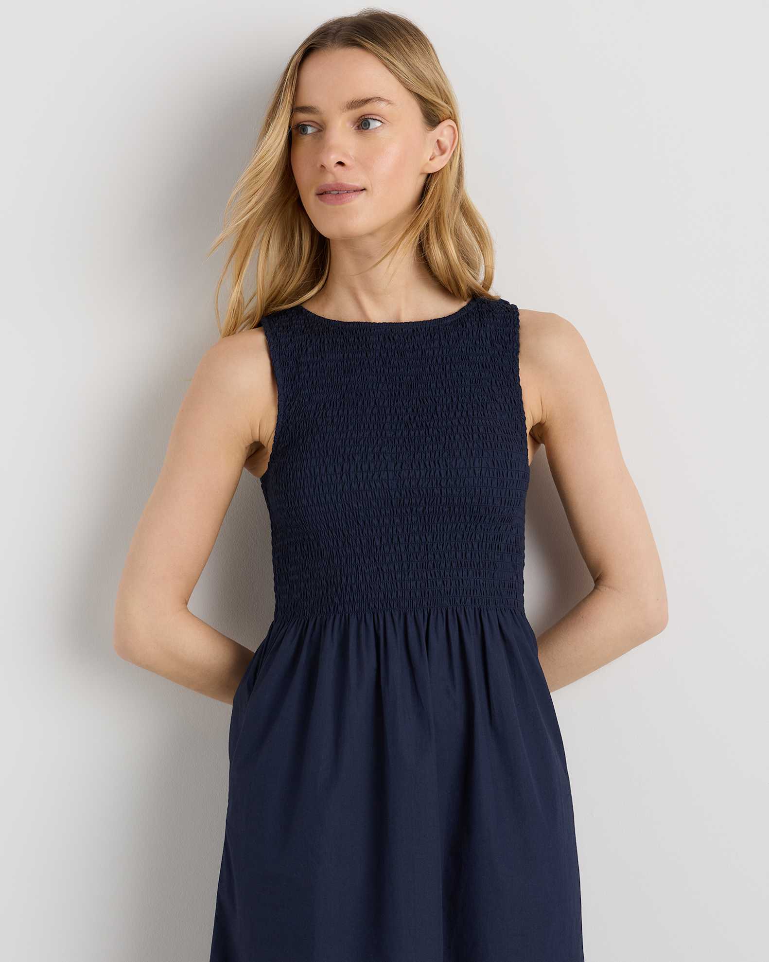 cotton on boat neck dress boohoo Women's Cotton Poplin Button Through Boat Neck Mini Dress in Black | Size: 12