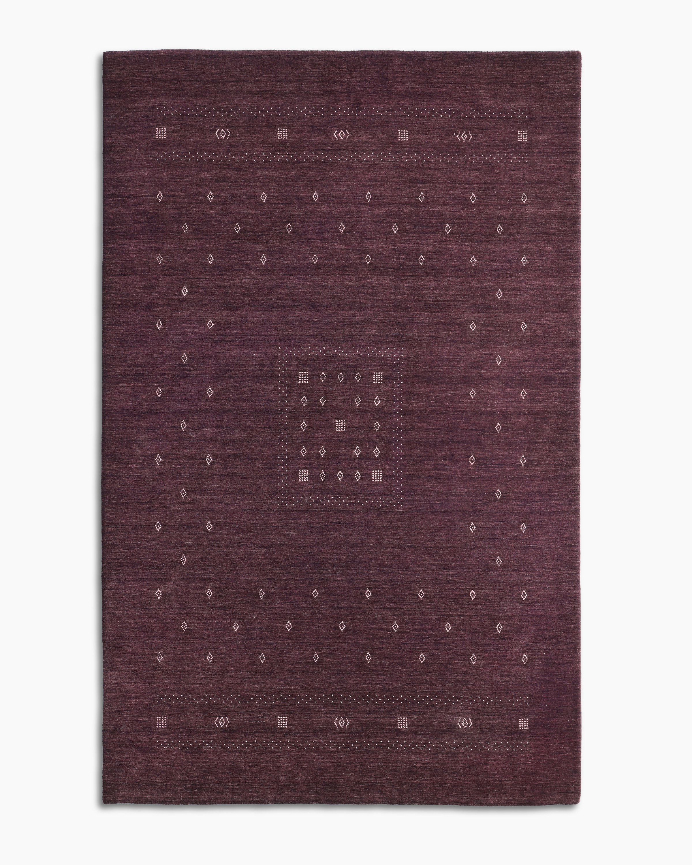 Purple Dakota Hand-Loomed Wool Rug 