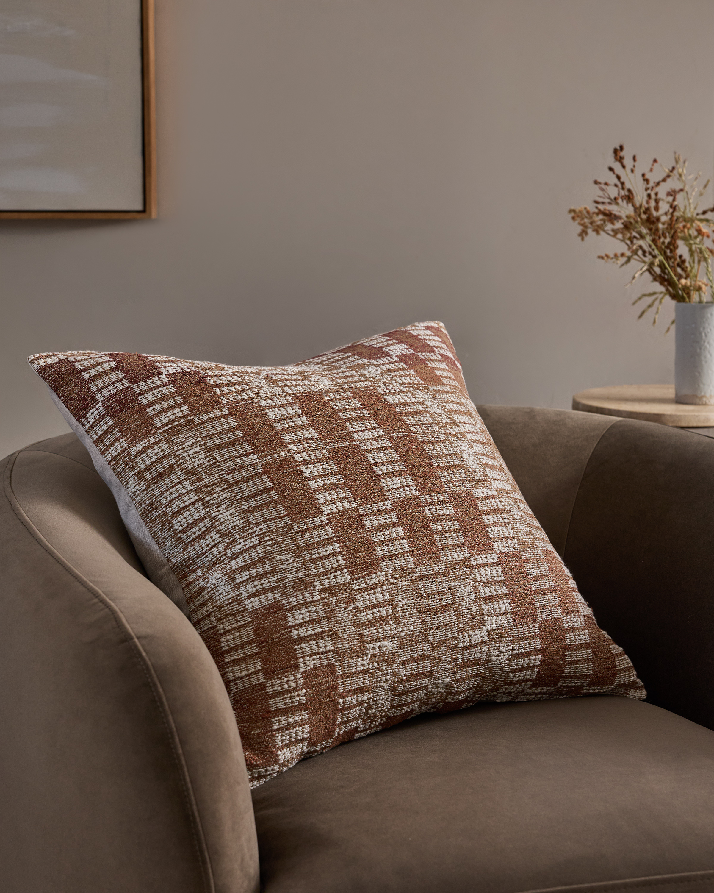 Cotton Silk Geometric Pillow Cover - thumbnail 10