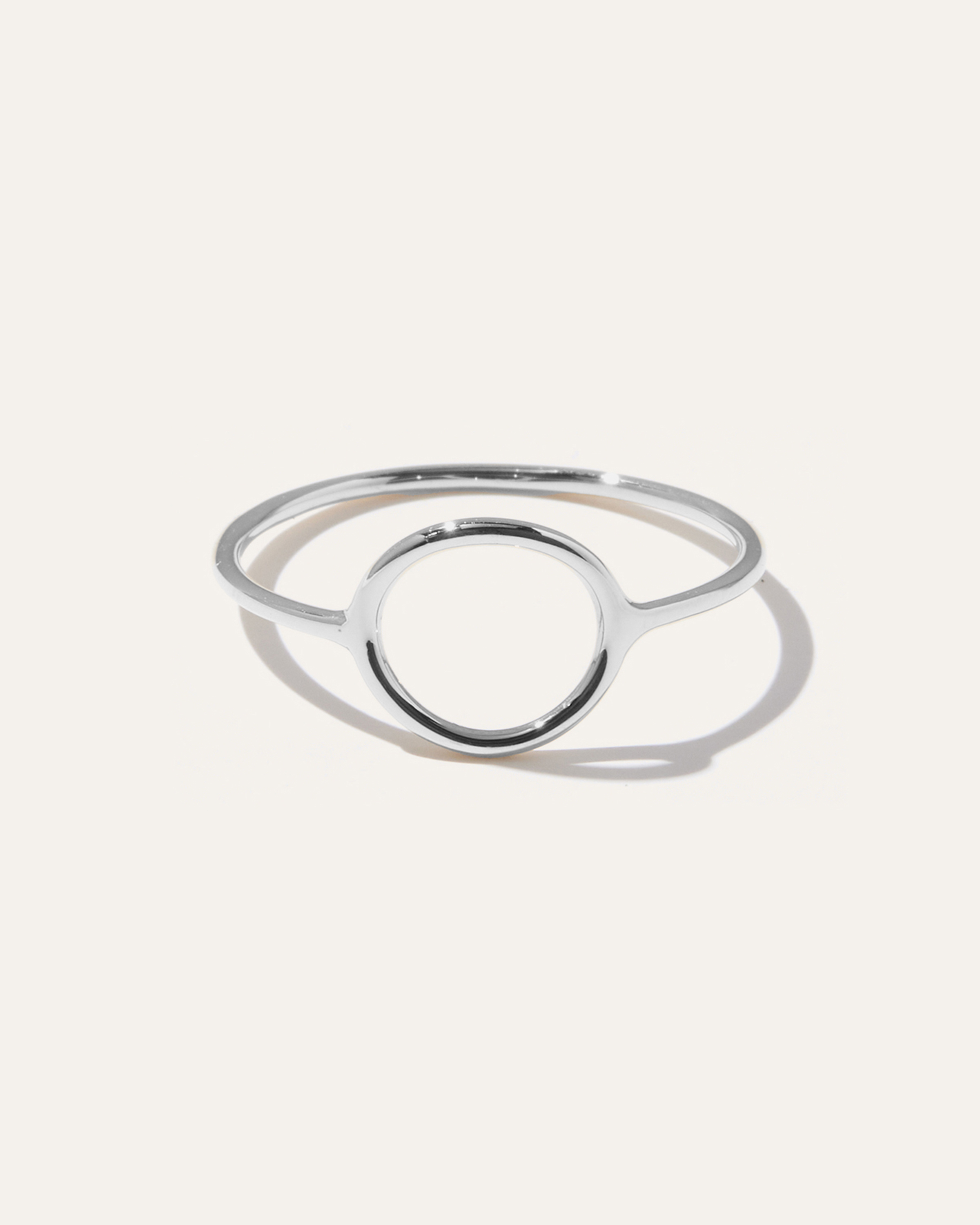 White Gold 14K Gold Circle Ring