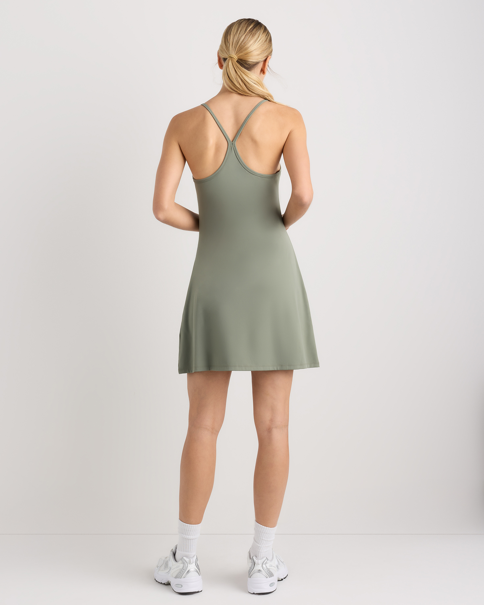 Women's Ultra-Form Active Dress in Black, Size XL, Nylon/Spandex by Quince