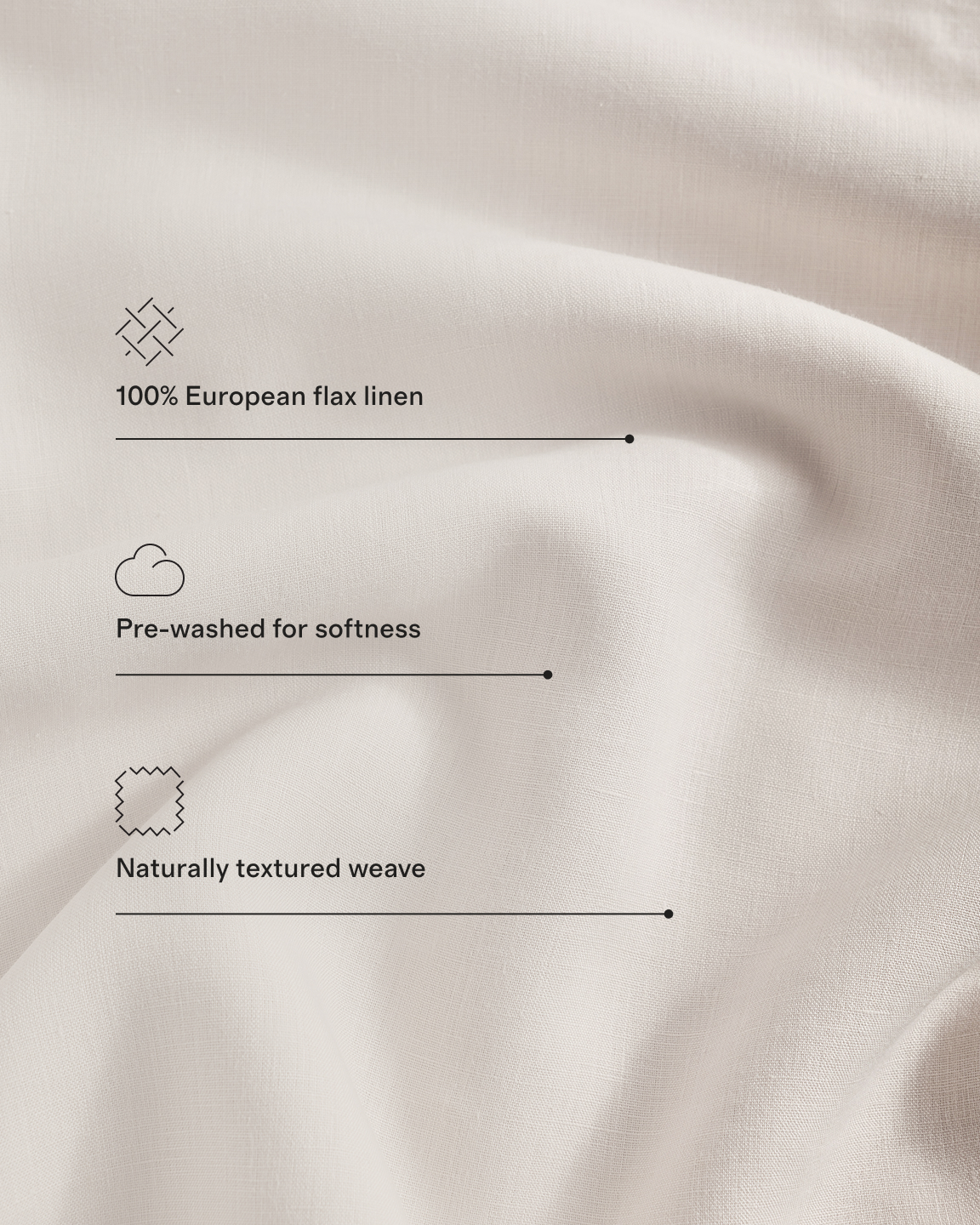 linen bedding technical call out