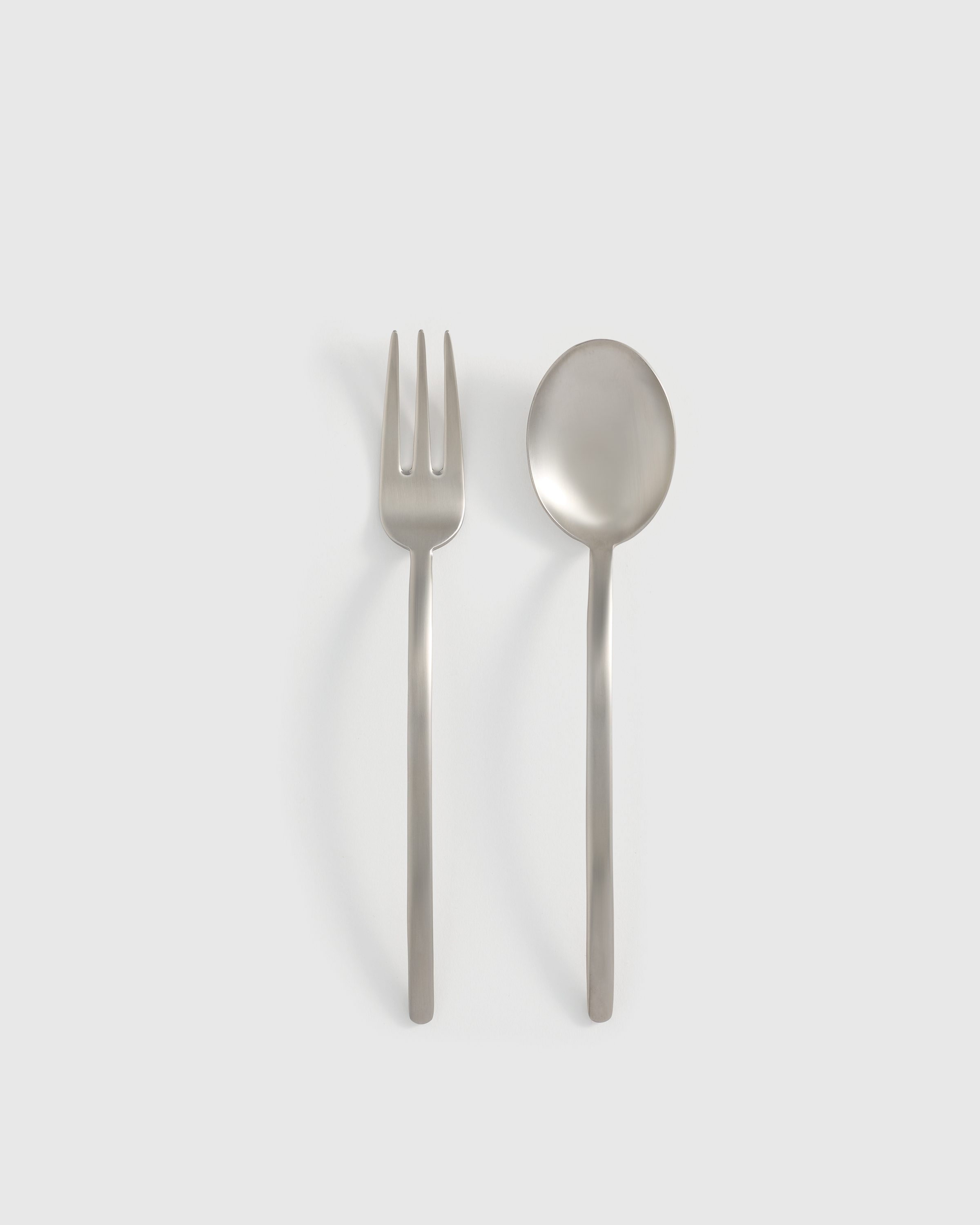 Brushed Stainless Steel Due 2-Pc Serving Utensil Set by Mepra
