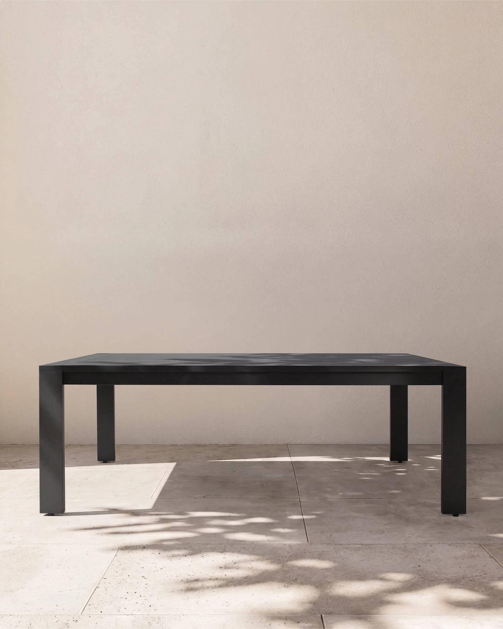 Linear Aluminum Outdoor Dining Table