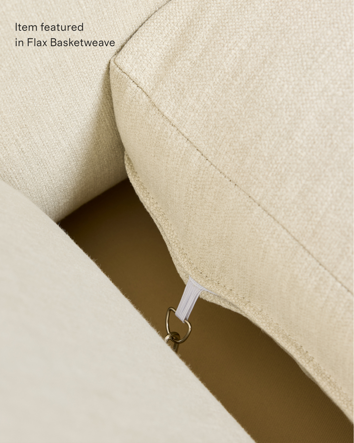 Sierra Performance Basketweave Curved Arm Chaise Sectional - Thumbnail 4