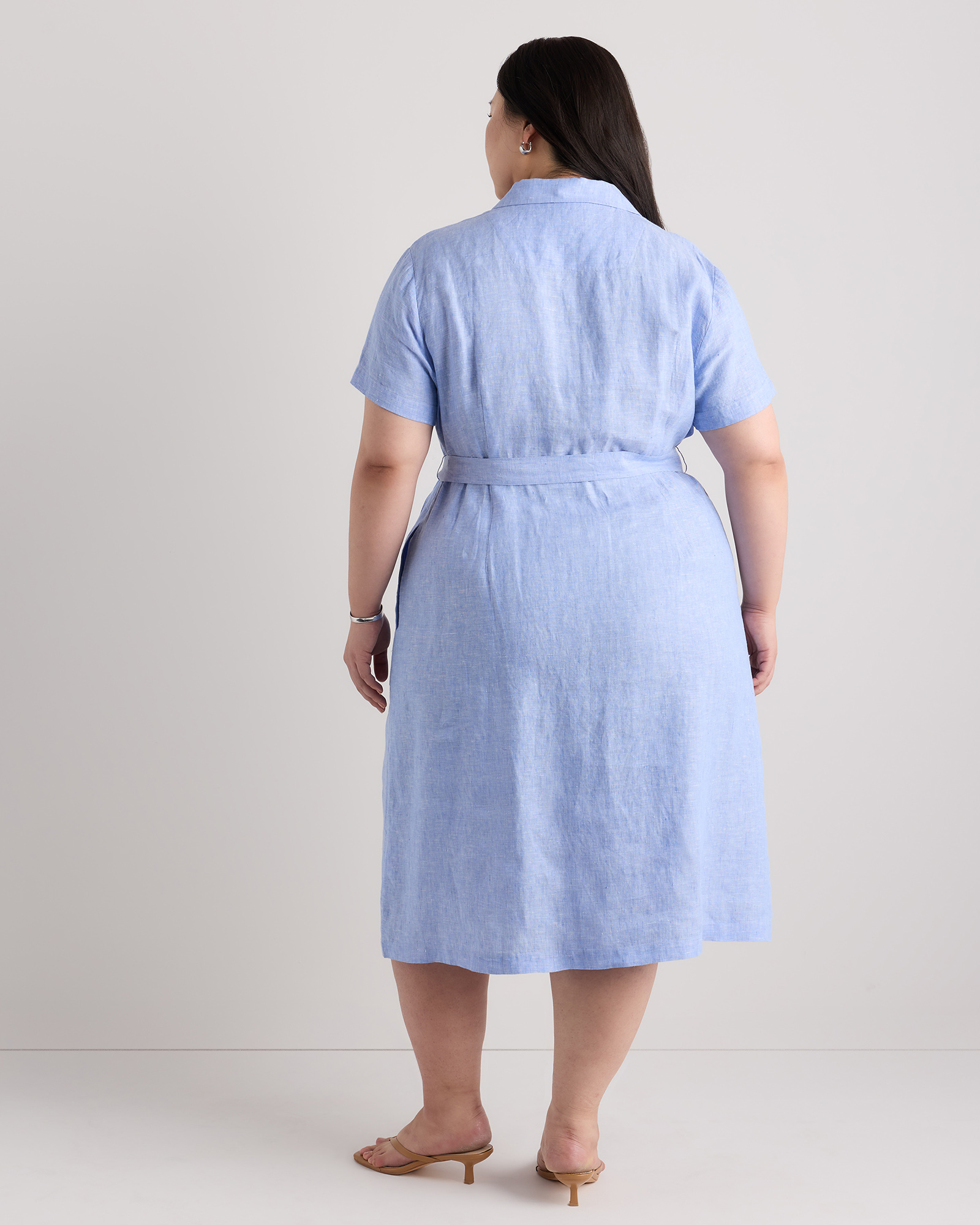 european linen button front dress susie.wright on LTK