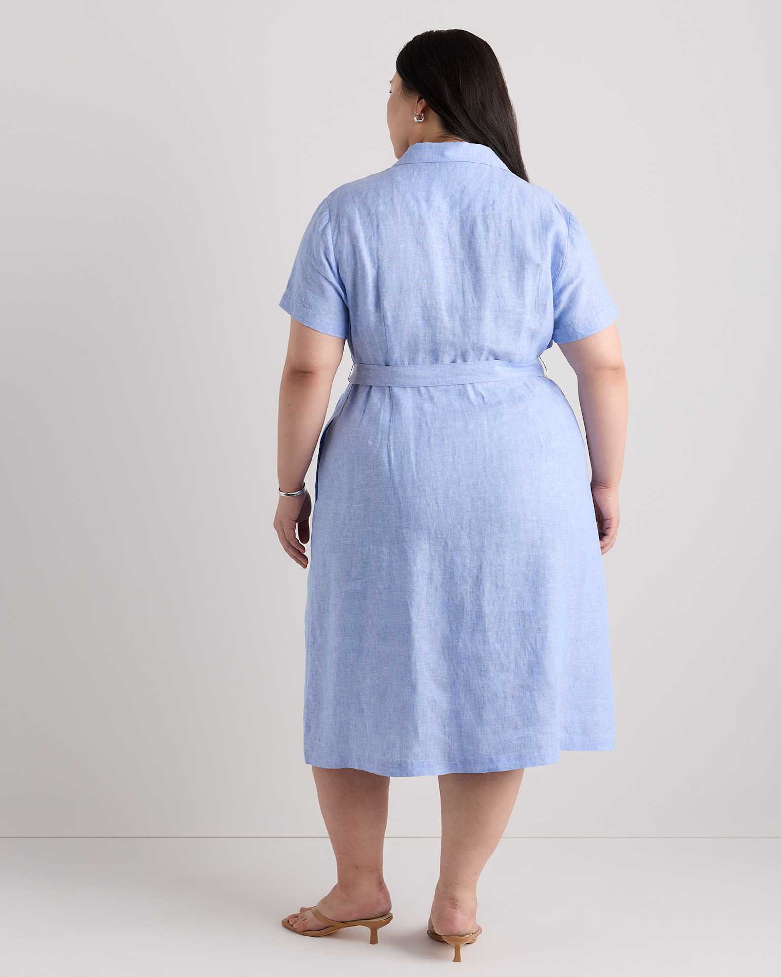 european linen button front dress susie.wright on LTK