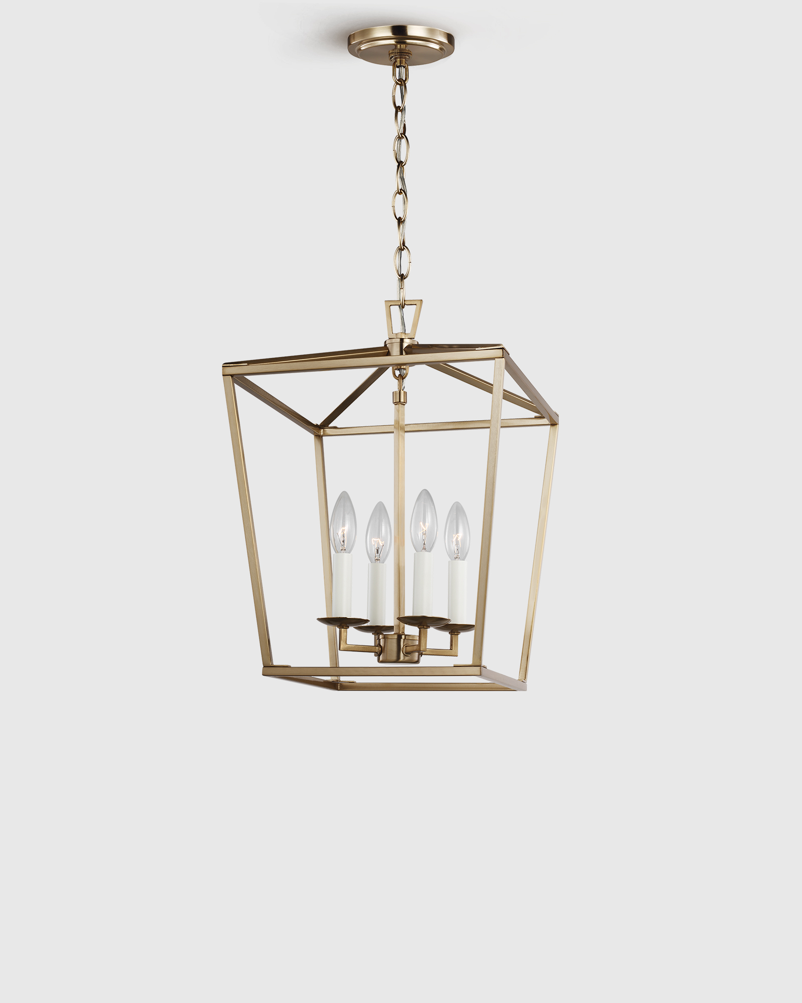 Brass Lanterne suspendue classique en acier