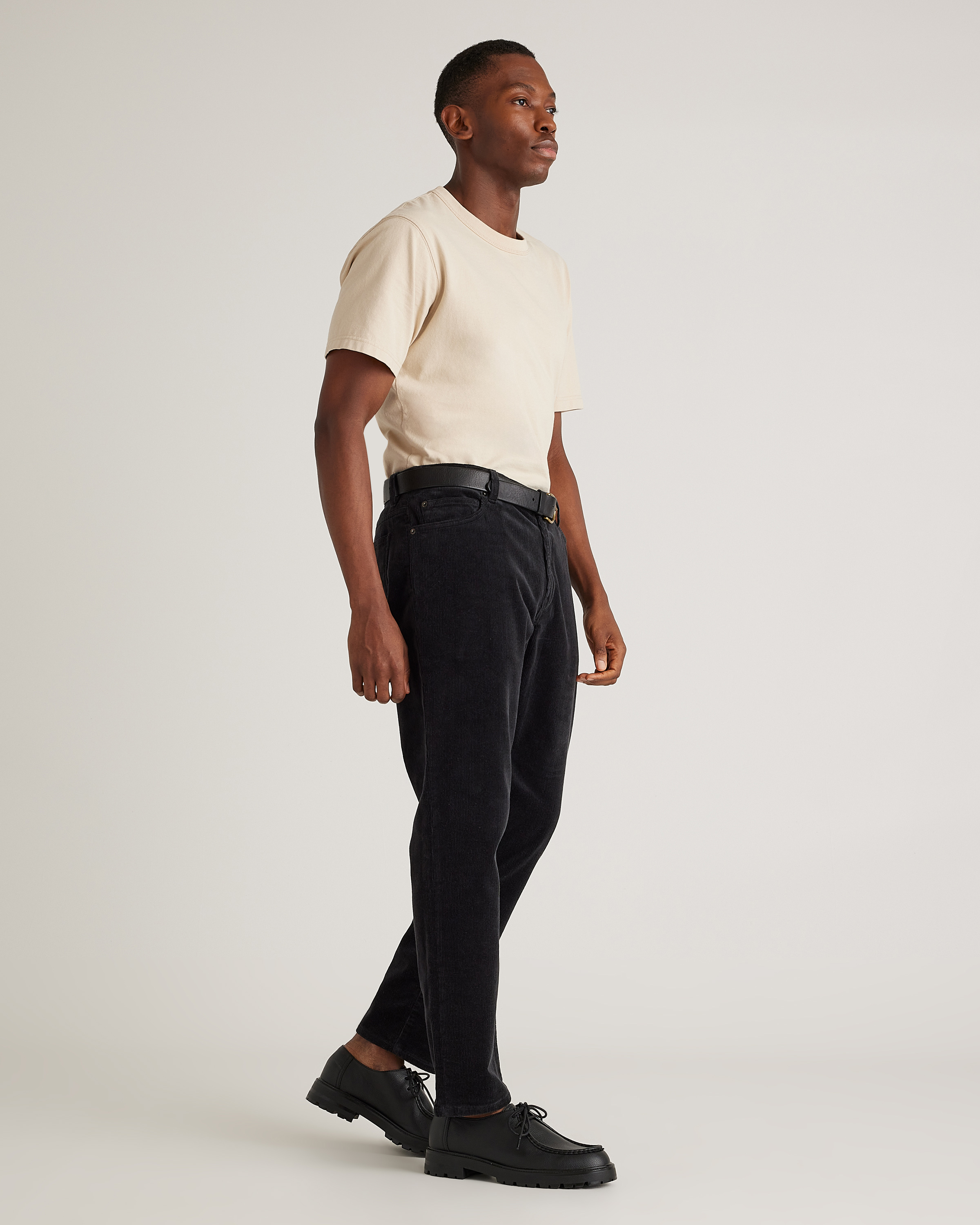 パンツ G&F Co. CORDUROY TROUSERS INK BLACK 32 G&F Co.- CORDUROY TROUSERS _ INK BLACK – BITTERS STORE