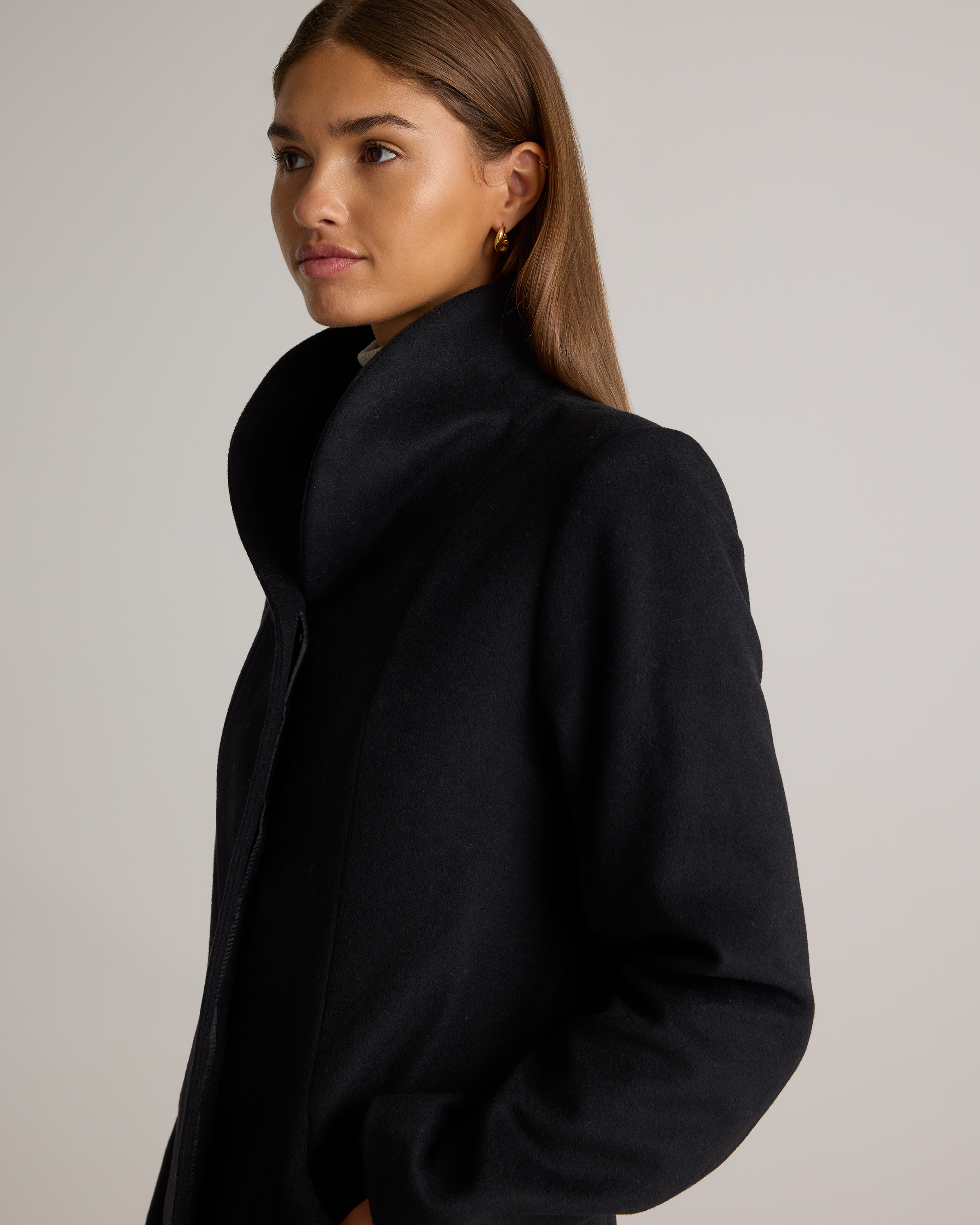 Italian Wool Cocoon Coat