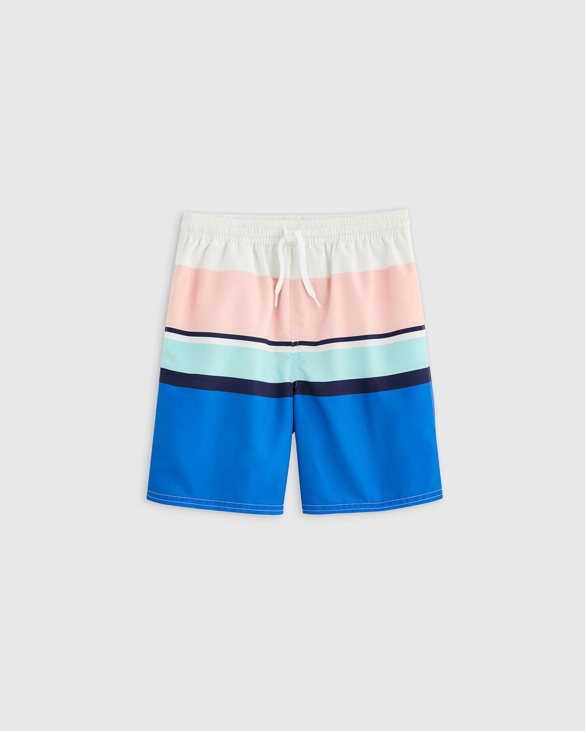 Colorblock Stripe Swim Trunk