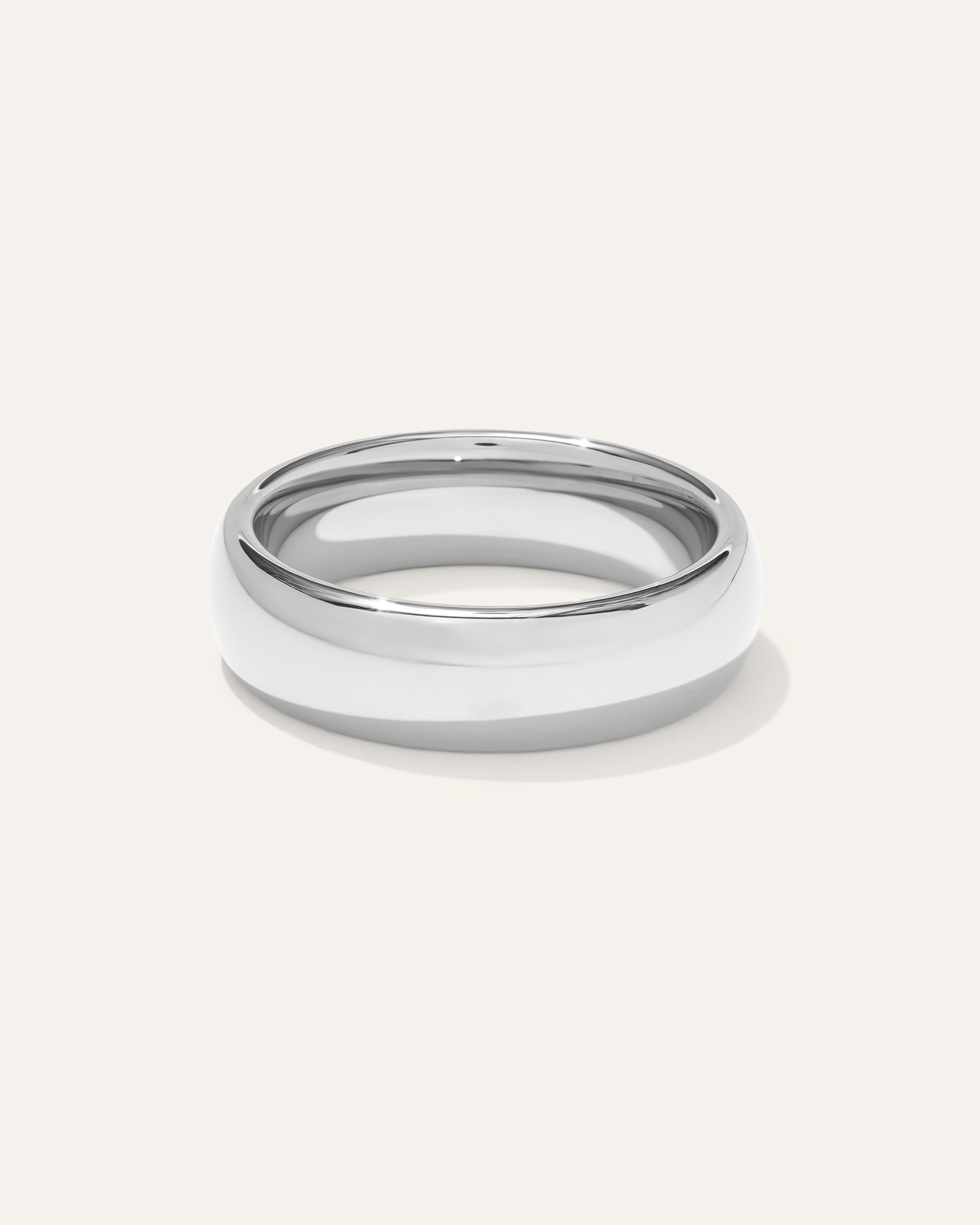Platinum Plated Tungsten Carbide Rounded Band