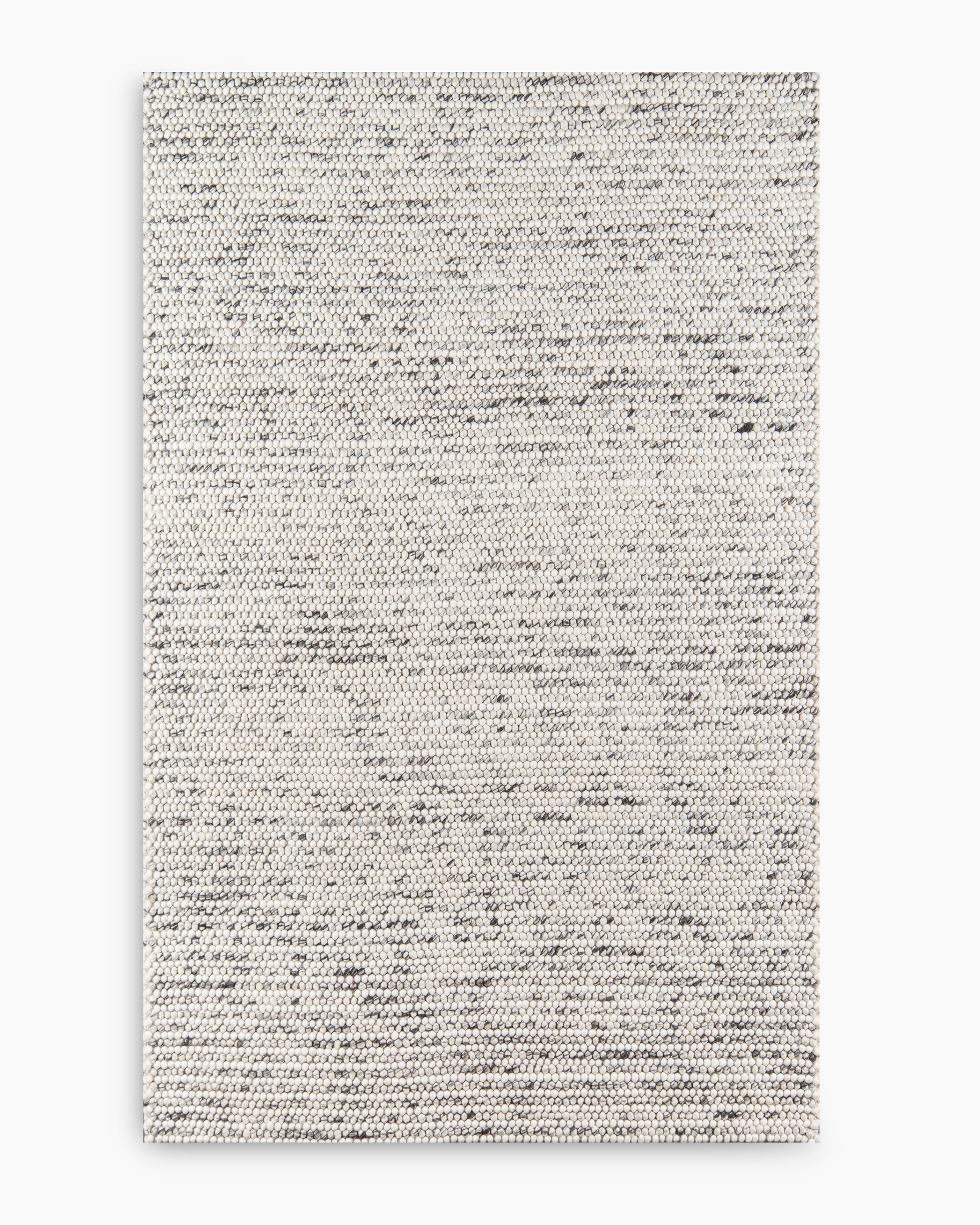 Ivory Tribeca Hand-Loomed Wool Rug 