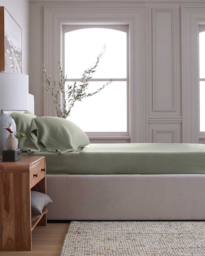 EuropeanLinenDuvetSetFitted Moss 8876 1