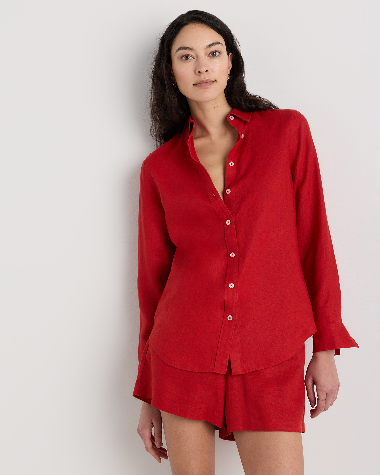 Chile 100% European Linen Long Sleeve Shirt