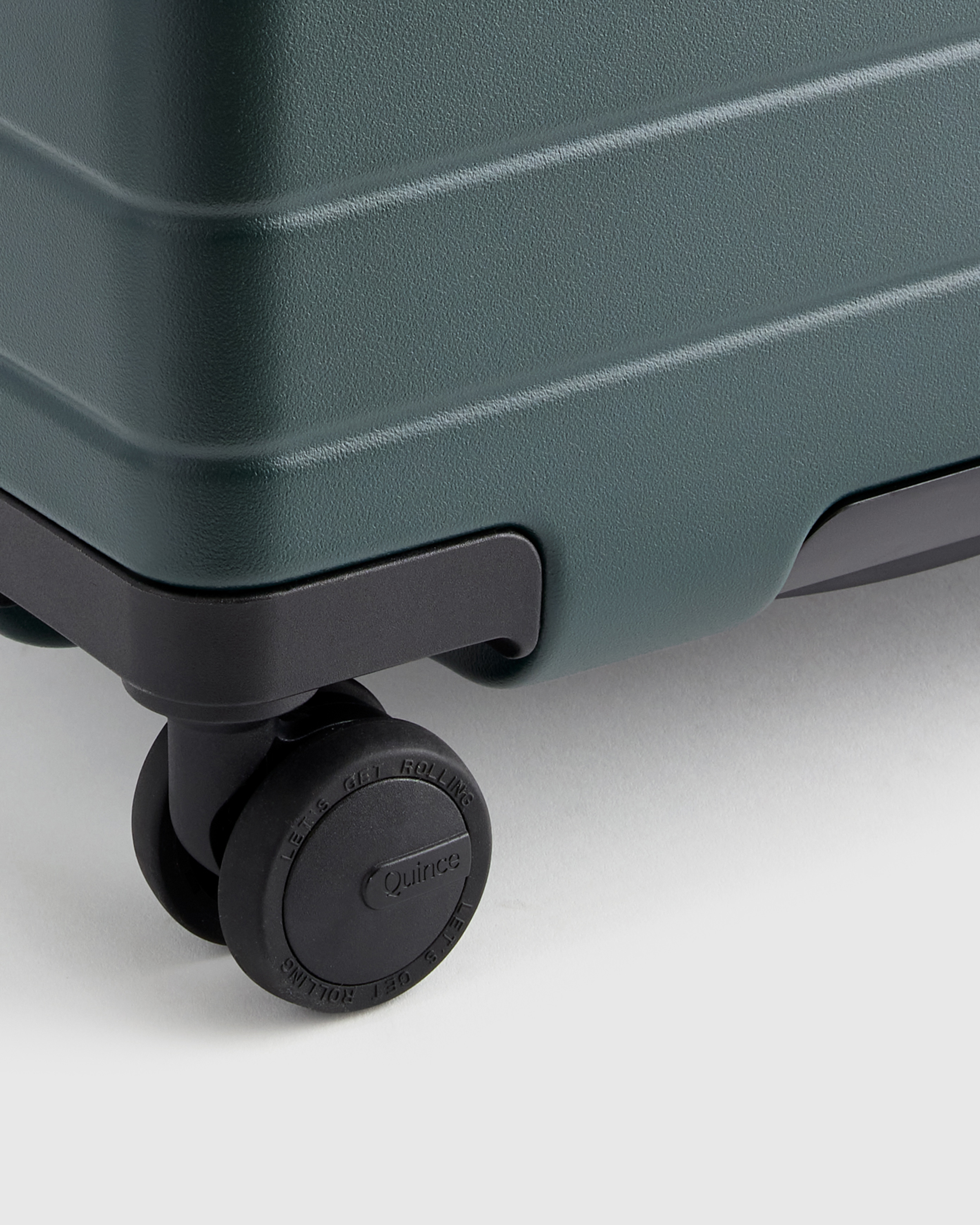 Compact Carry-On Suitcase in Dark Green