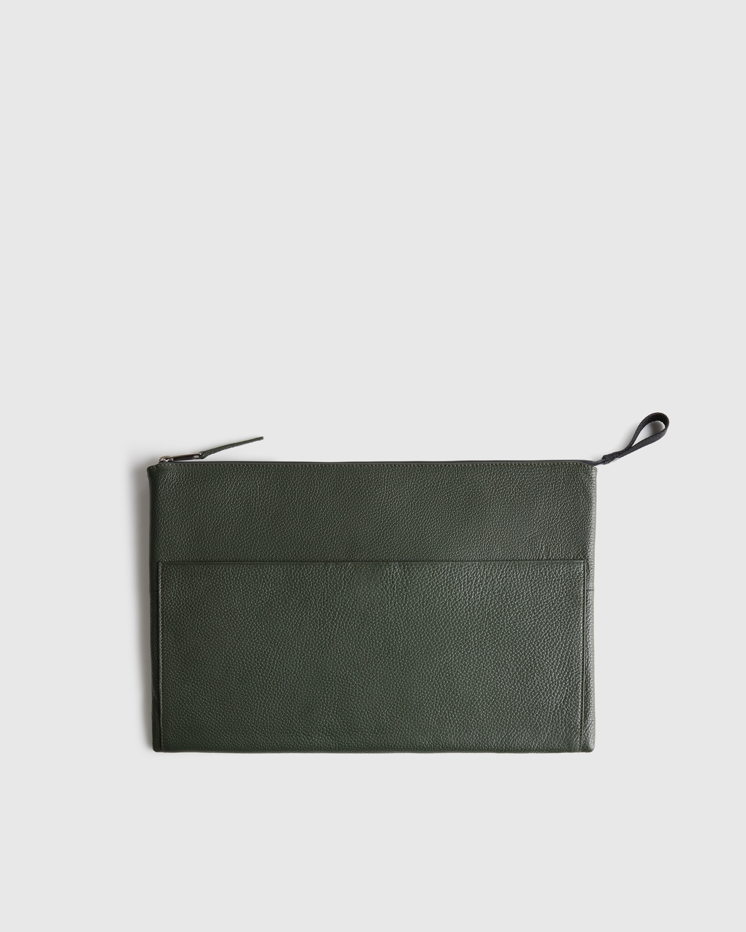 Dark Olive Excursion Italian Leather Tech Folio