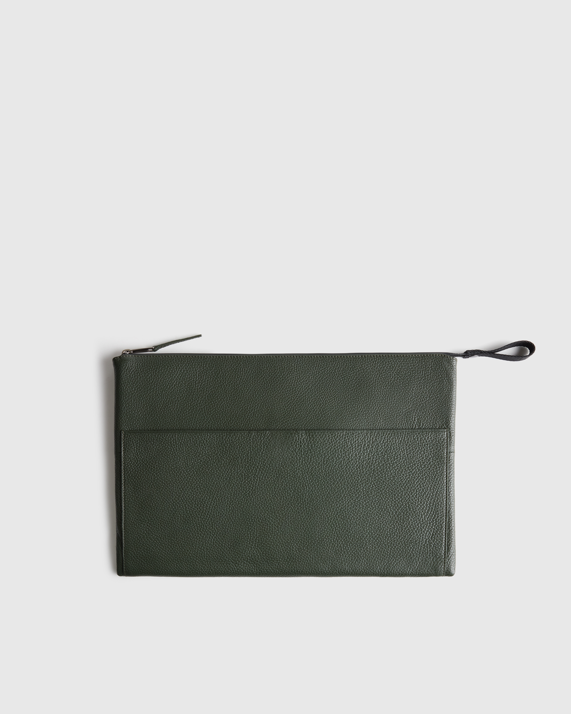 Dark Olive Excursion Italian Leather Tech Folio
