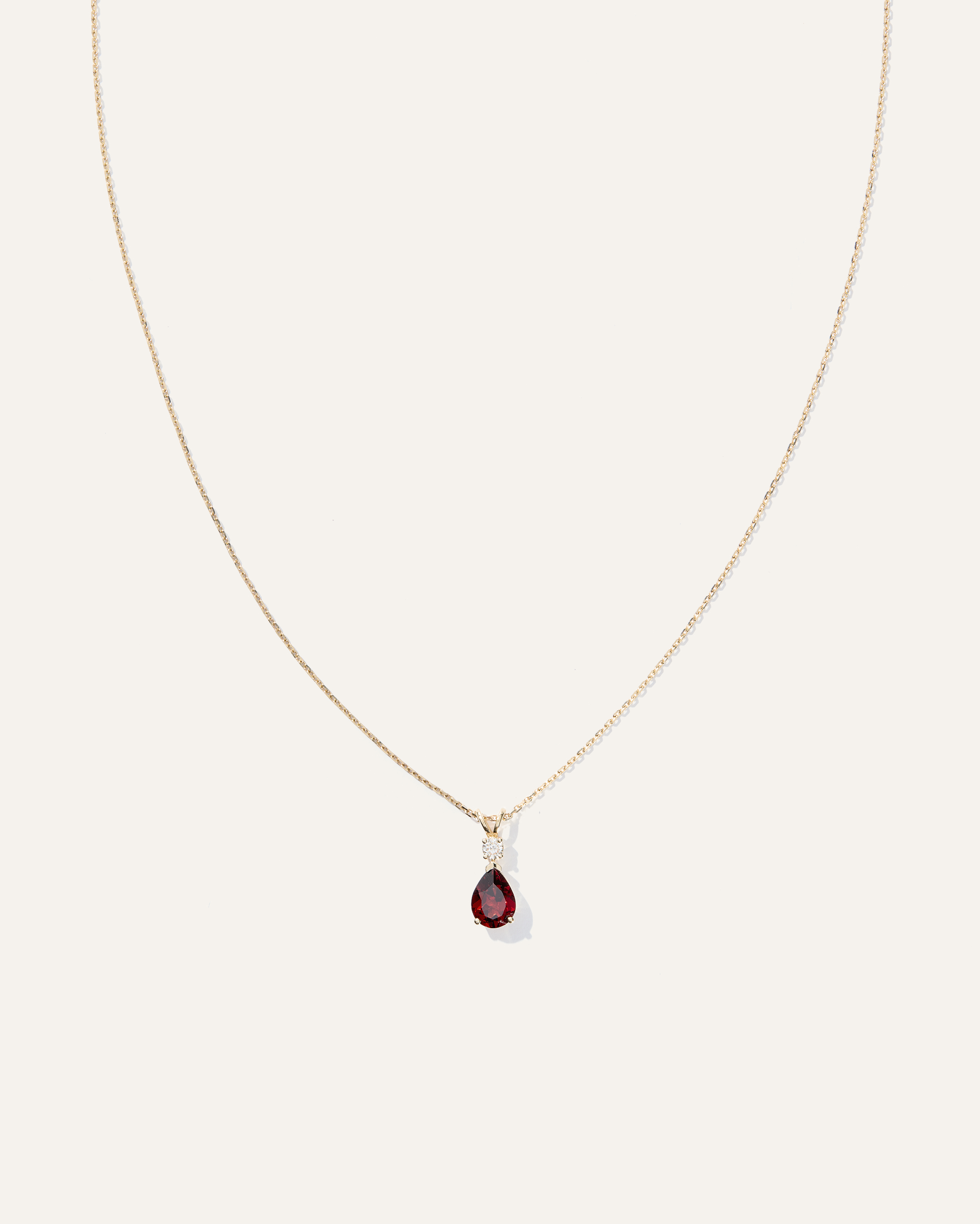 QUINCE WOMEN'S 14K GOLD DIAMOND & SEMI-PRECIOUS GEMSTONE DROP NECKLACE