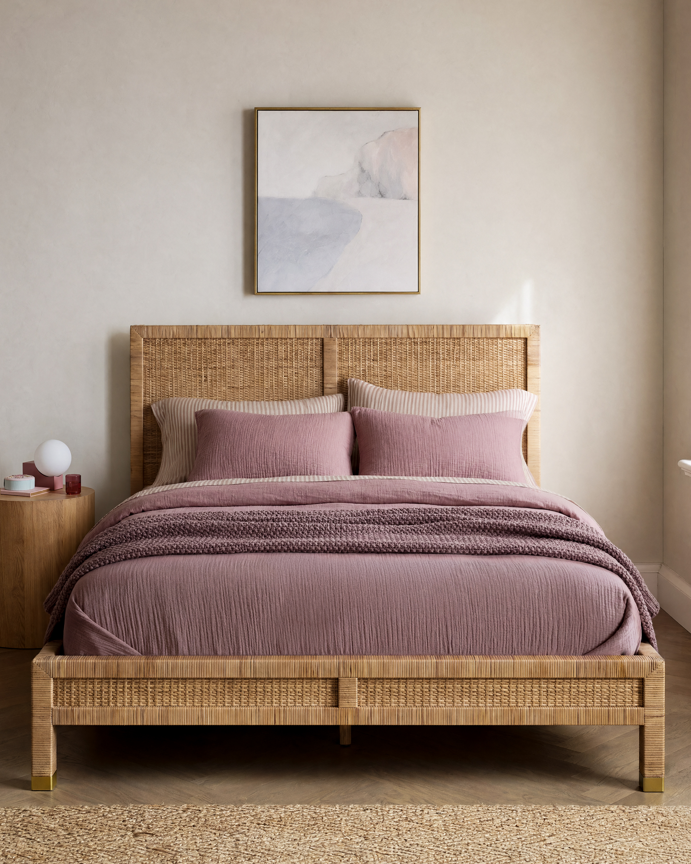 Quince Rattan Bed