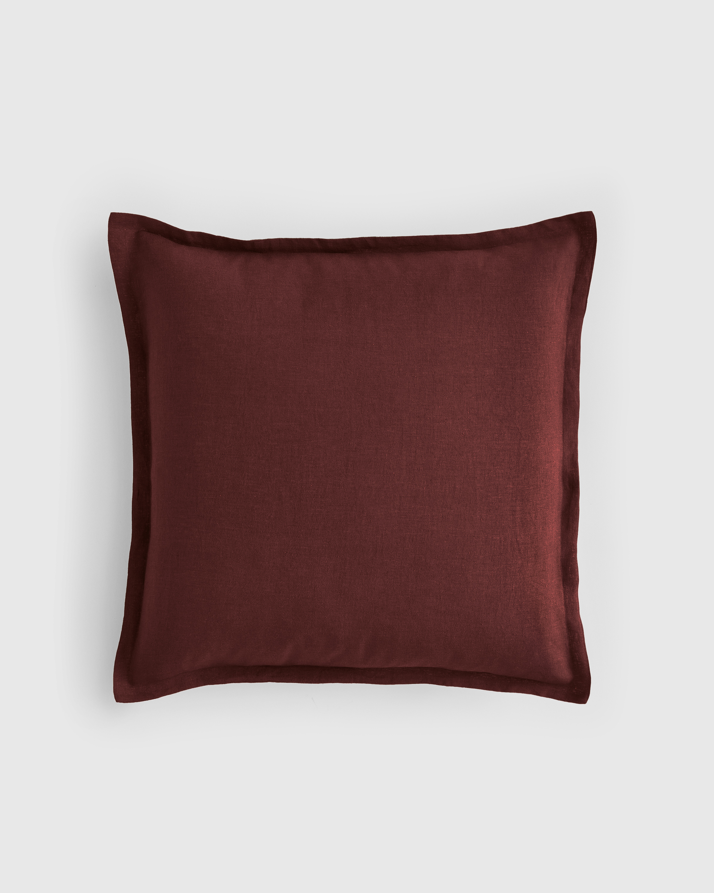 Burgundy European Linen Euro Sham